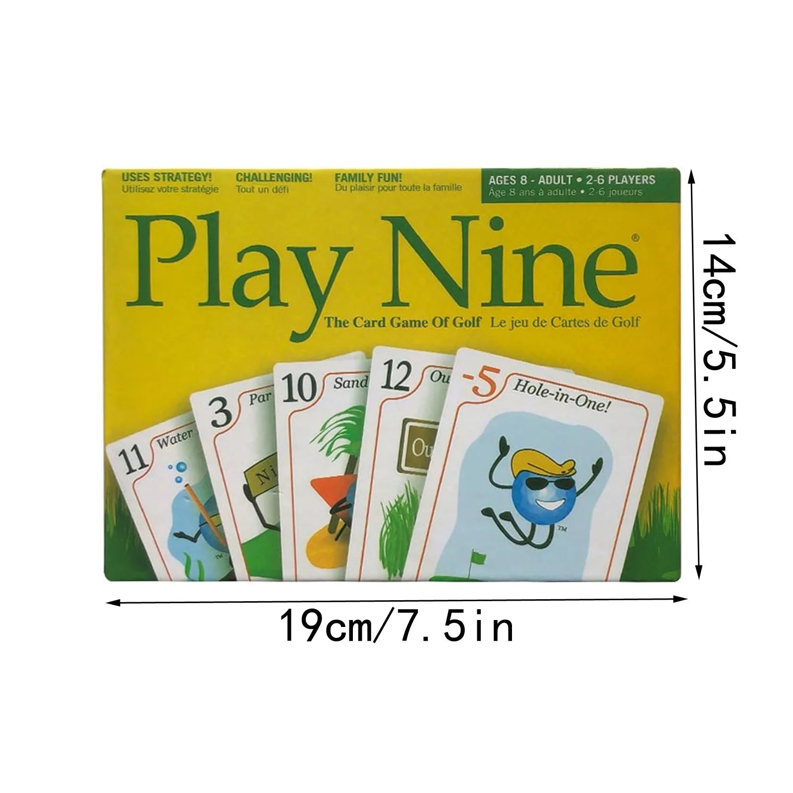 Tysmin Laoniu Family Games — Un jeu de cartes amusant inspiré du golf, idéal pour les réunions de famille et entre amis