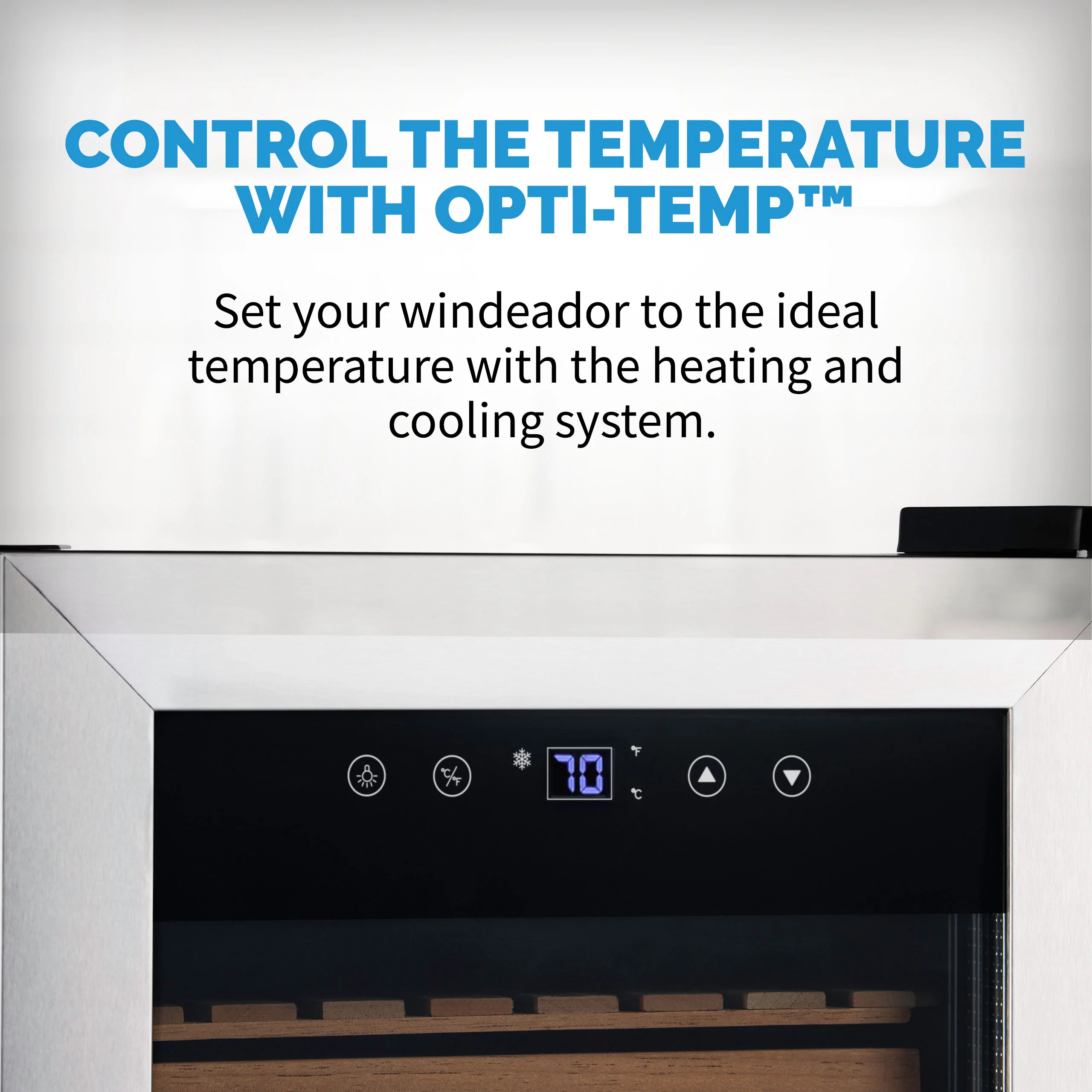 Cave à cigares électrique Newair® 2025 avec Opti-Temp™. Capacité : 250 cigares.