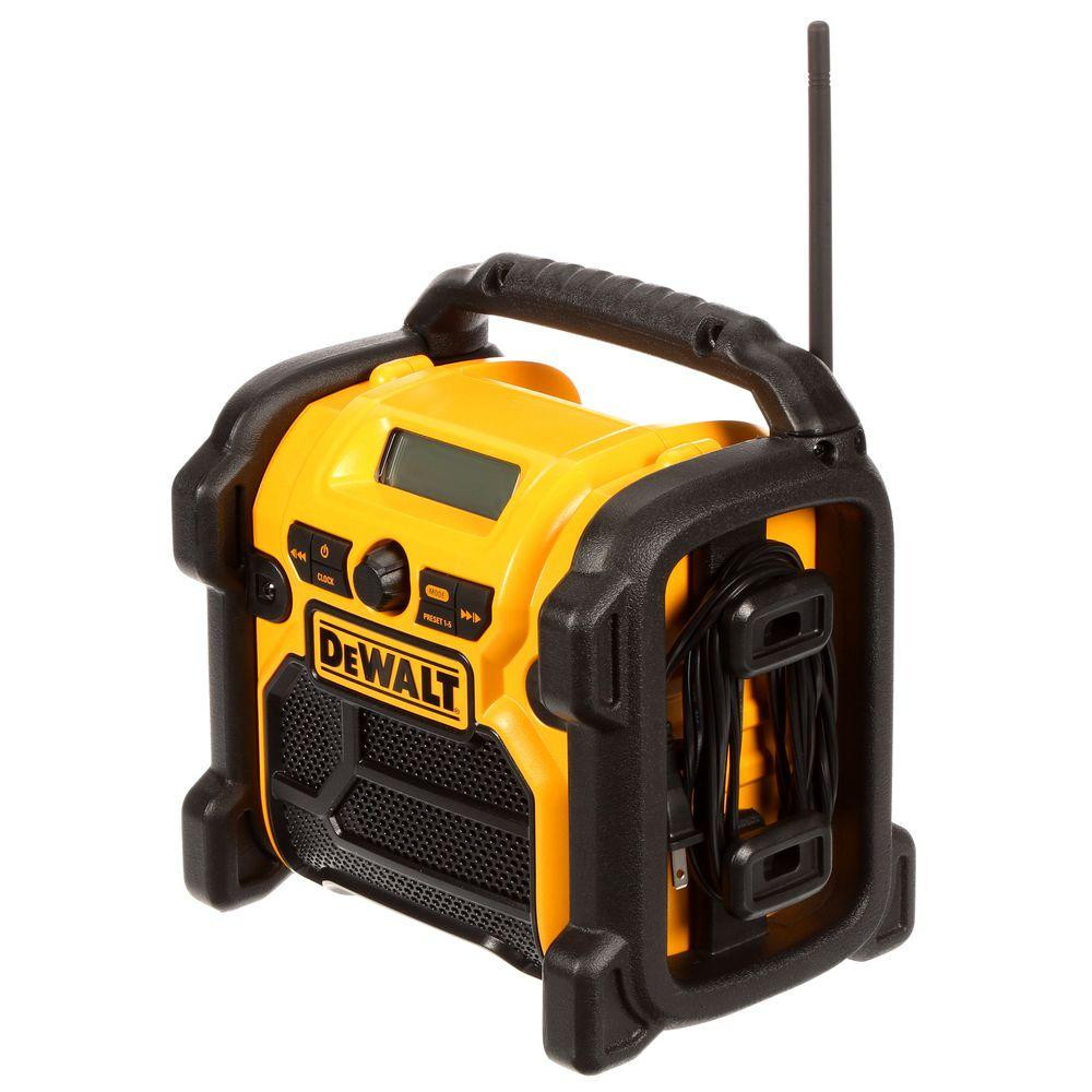 2025 DEWALT 20-Volt MAX Kompakt Entreprenørradio med Ledning/Trådløs