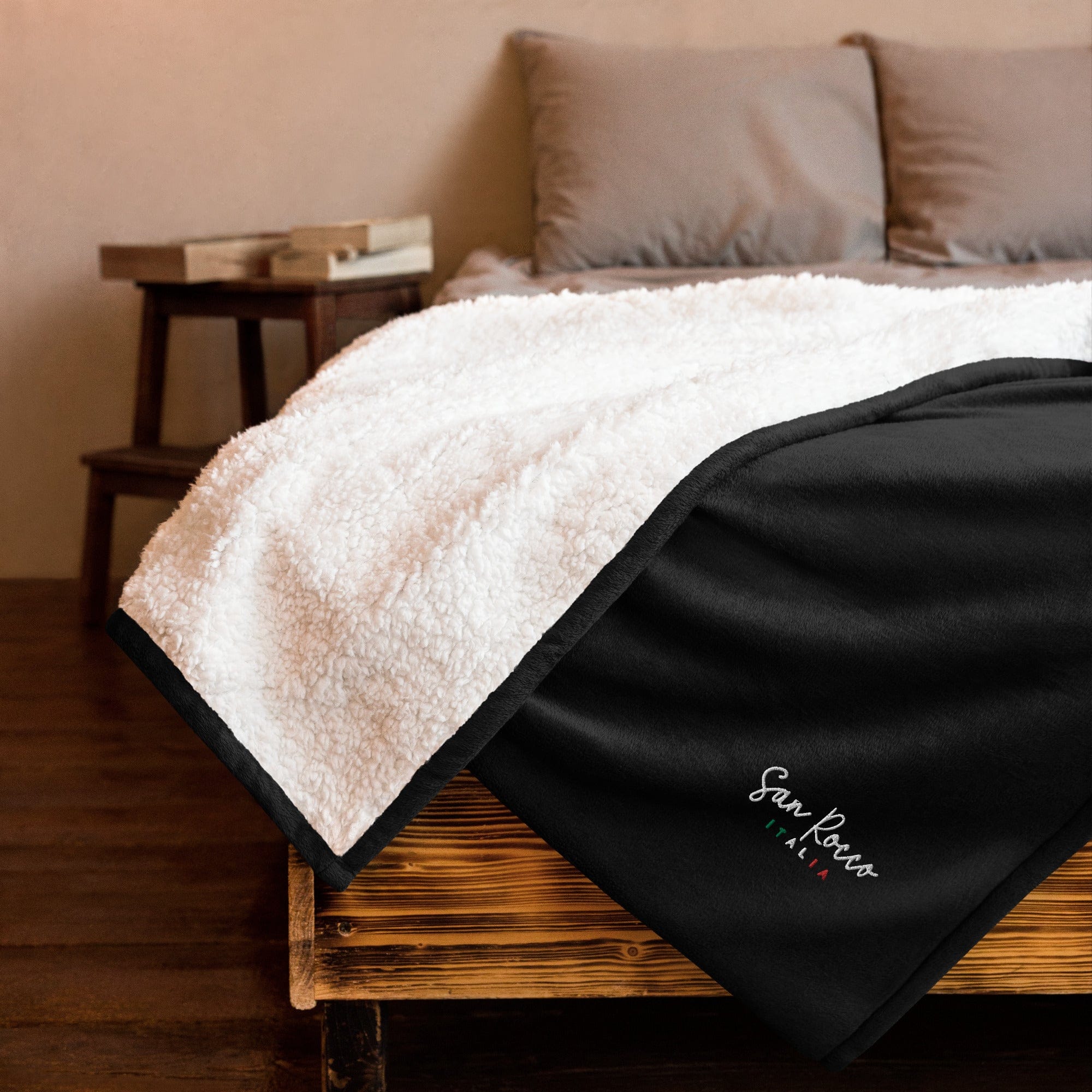Premium San Rocco Italia sherpa blanket