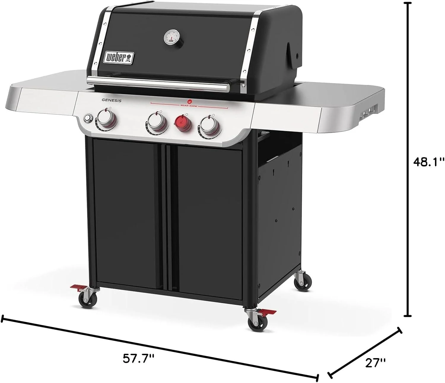 Weber Genesis E-325 Propangasgrill, Baujahr 2025. Farbe: Schwarz.
