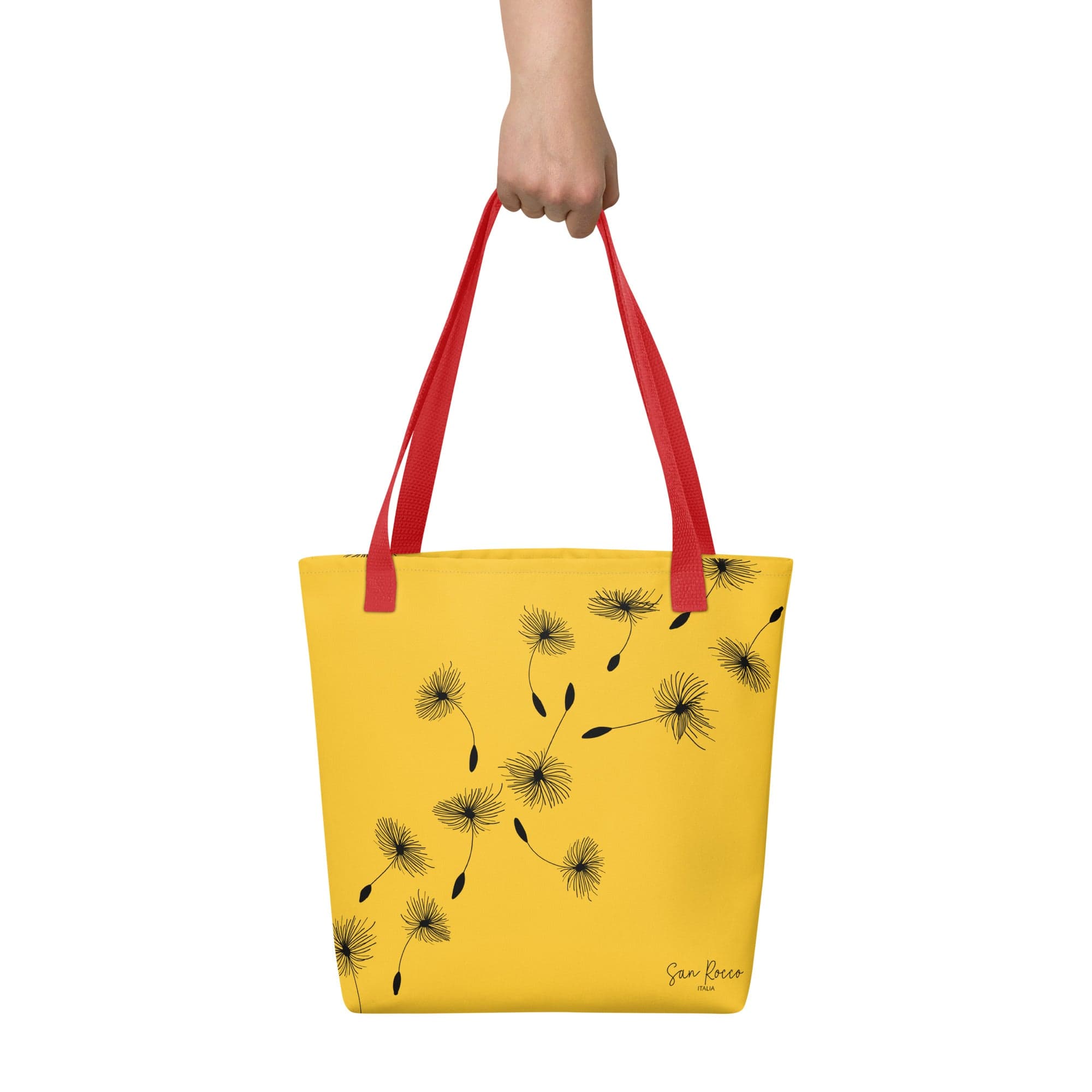 Yellow Dandelion Tote Bag