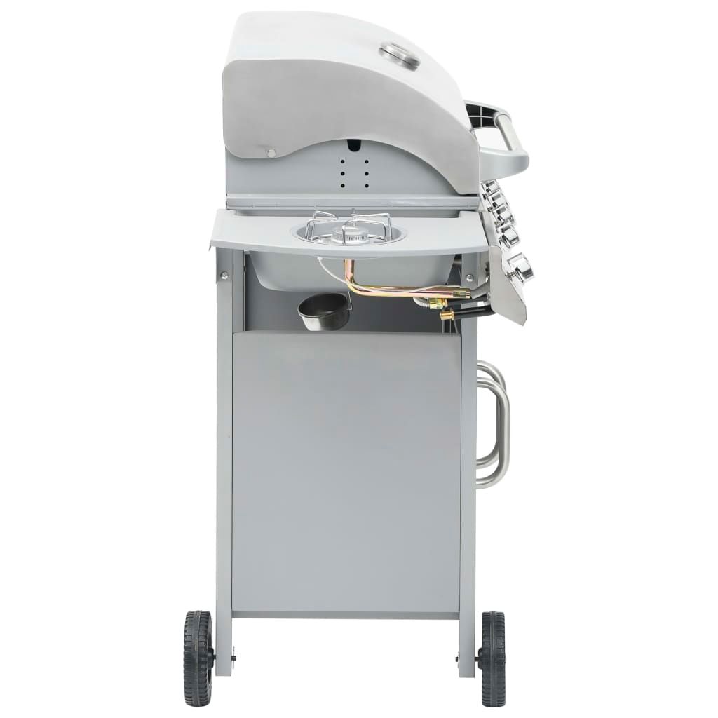 Vidaxl Gasgrill mit 4+1 Brennern, Silber
