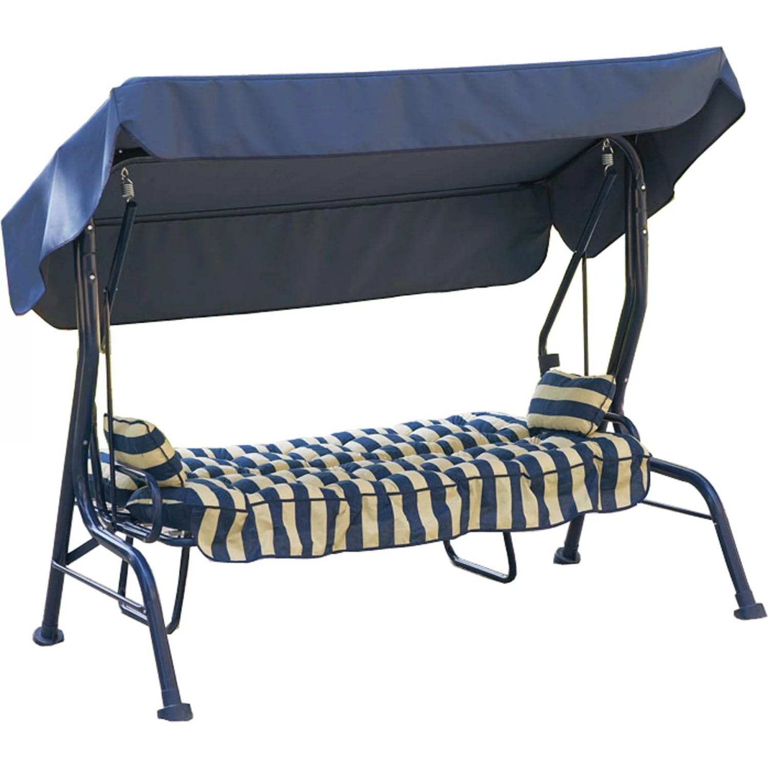 3-Sitzer-Schaukelstuhl für Gartenbetten, Rohrdurchmesser 50 mm – Blau