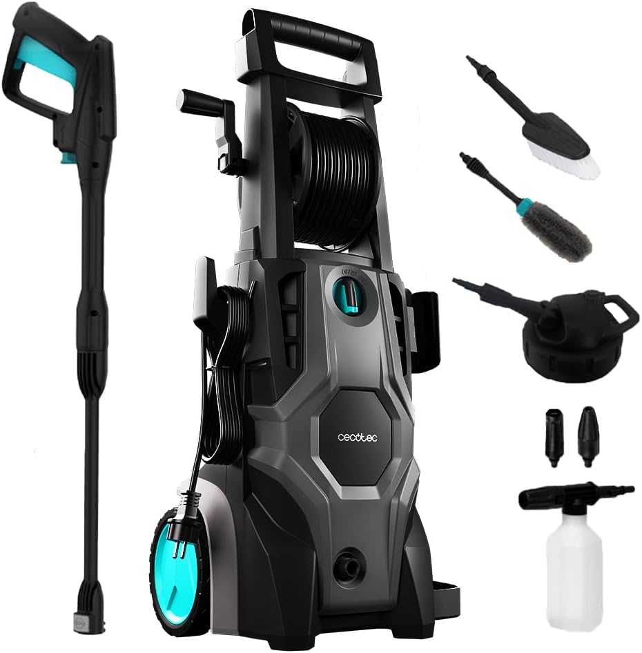 Cecotec HydroBoost 2400 AdvanceClean højtryksrenser. 2400W, Hjem, Have eller Bil, Flowhastighed på 480l/t, 180 trykbarer, Aluminiumpumpe, Aktionsradius 14 m