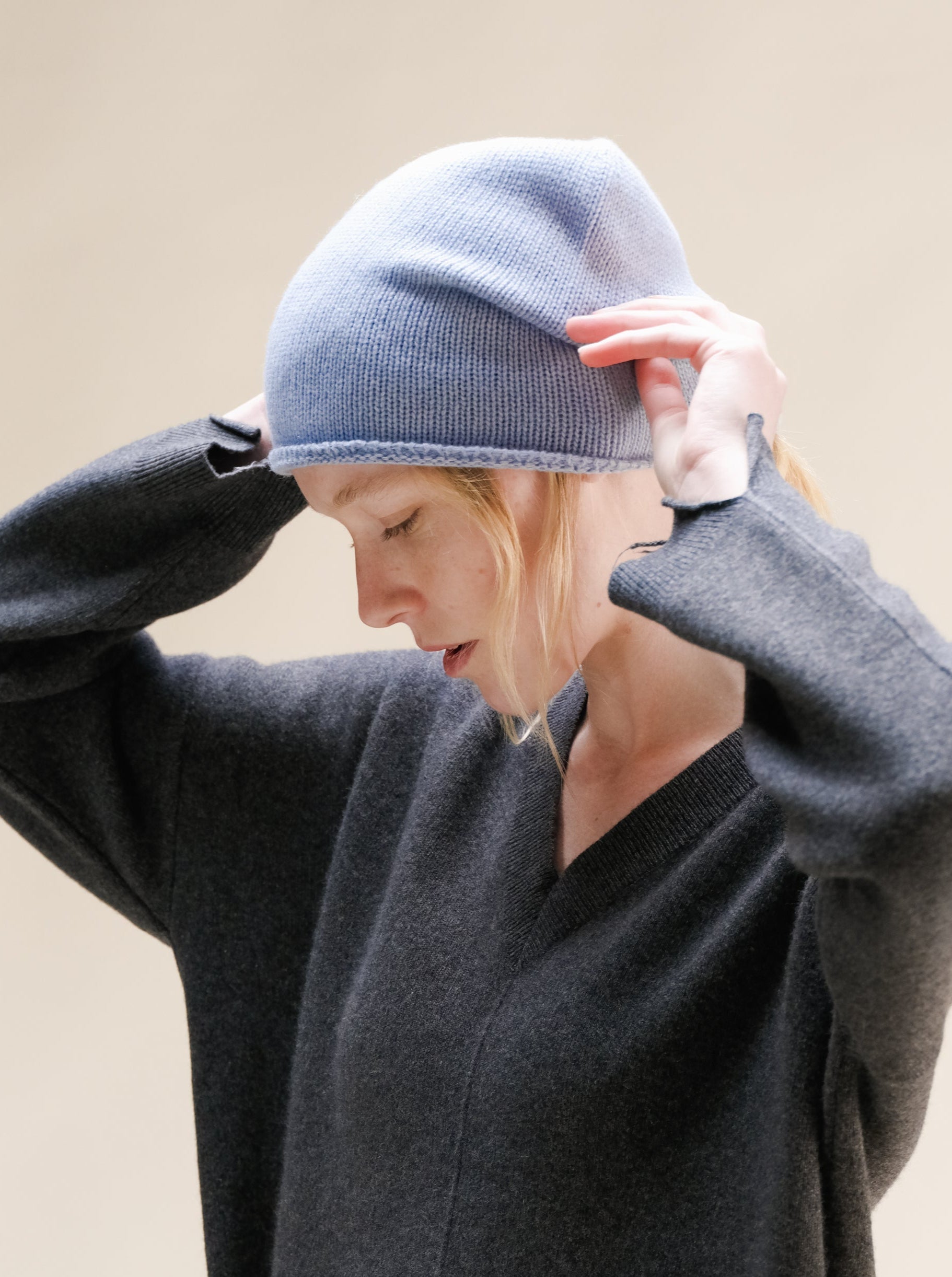 Wool & Cashmere Mix Beanie (3D-Knit)