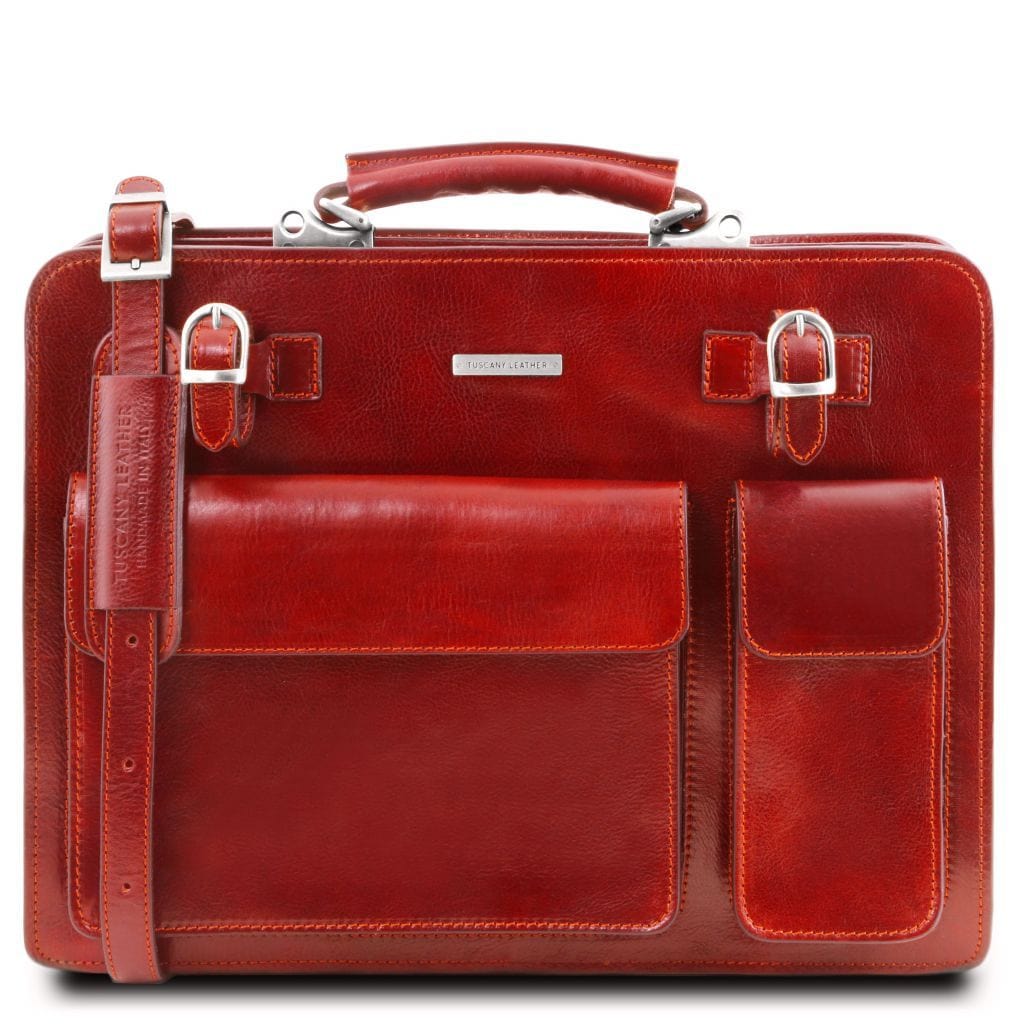 Venezia - 2 compartment leather briefcase | TL141268