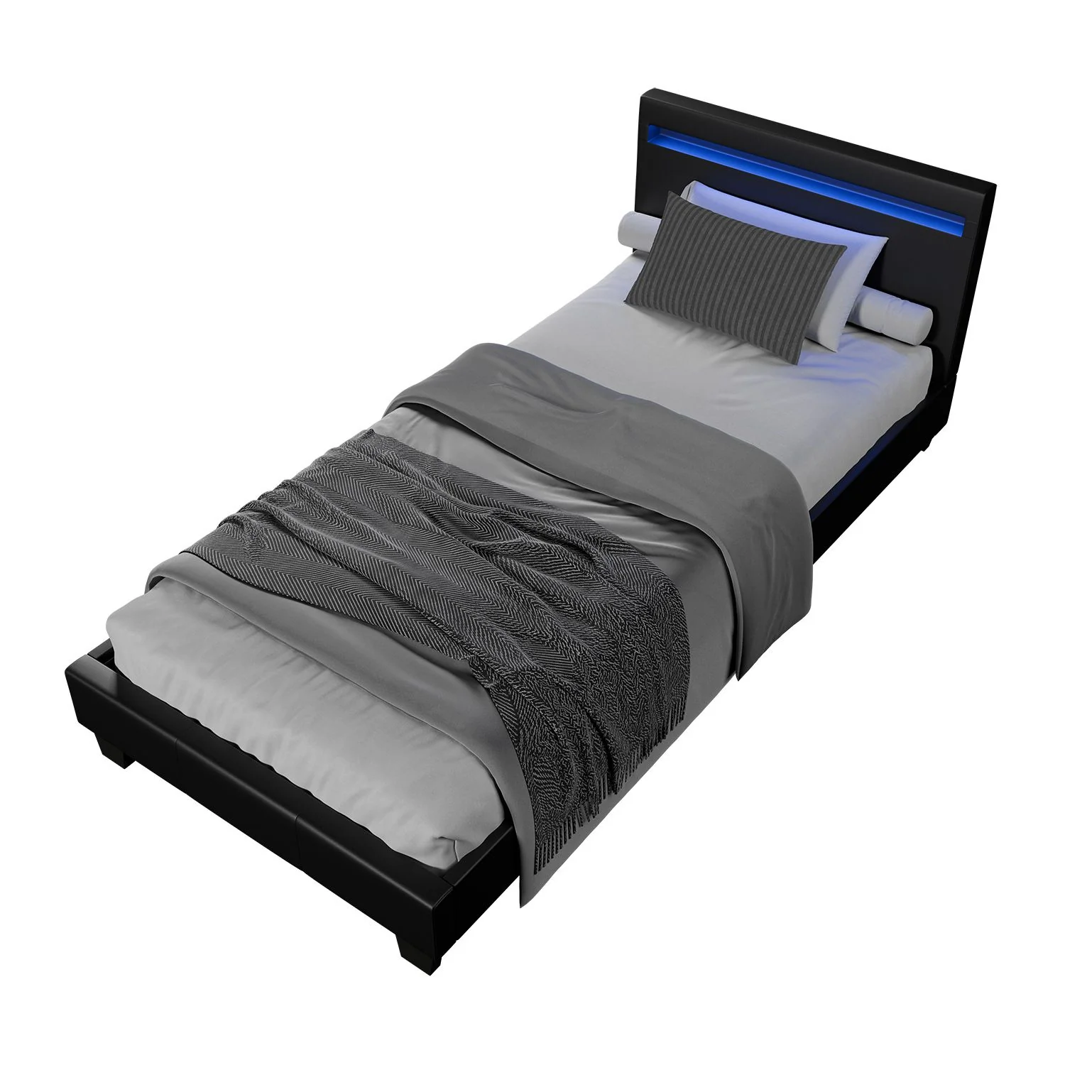 Lit capitonné Verona 2025, 120 x 200 cm, blanc