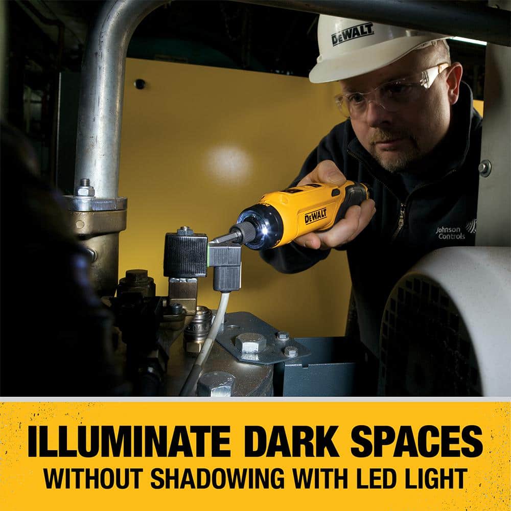 Tournevis gyroscopique sans fil 2025 8V MAX avec poignée réglable. 2 batteries 1,0 Ah. Chargeur et étui de transport inclus (DCF680N2).