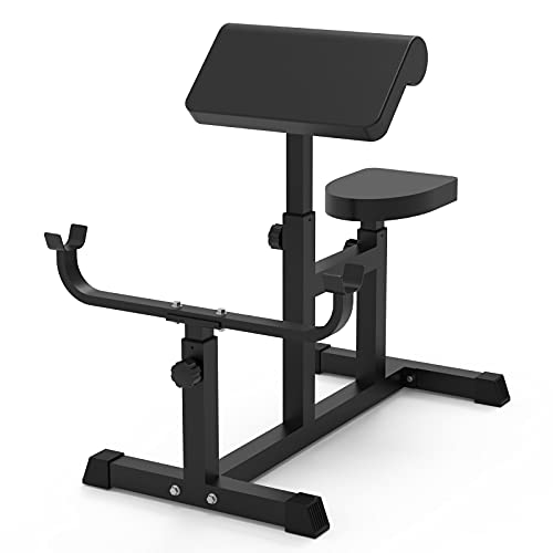 Uboway Verstellbare Preacher-Curl-Bank für Krafttraining