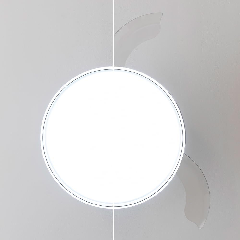 Ventilateur de plafond Cecotec à pales rétractables et lampe invisible EnergySilence Aero 4280 en acier, 40 W, diamètre 42 pouces (106 cm), minuterie, 3 tons lumineux, fonction été-hiver