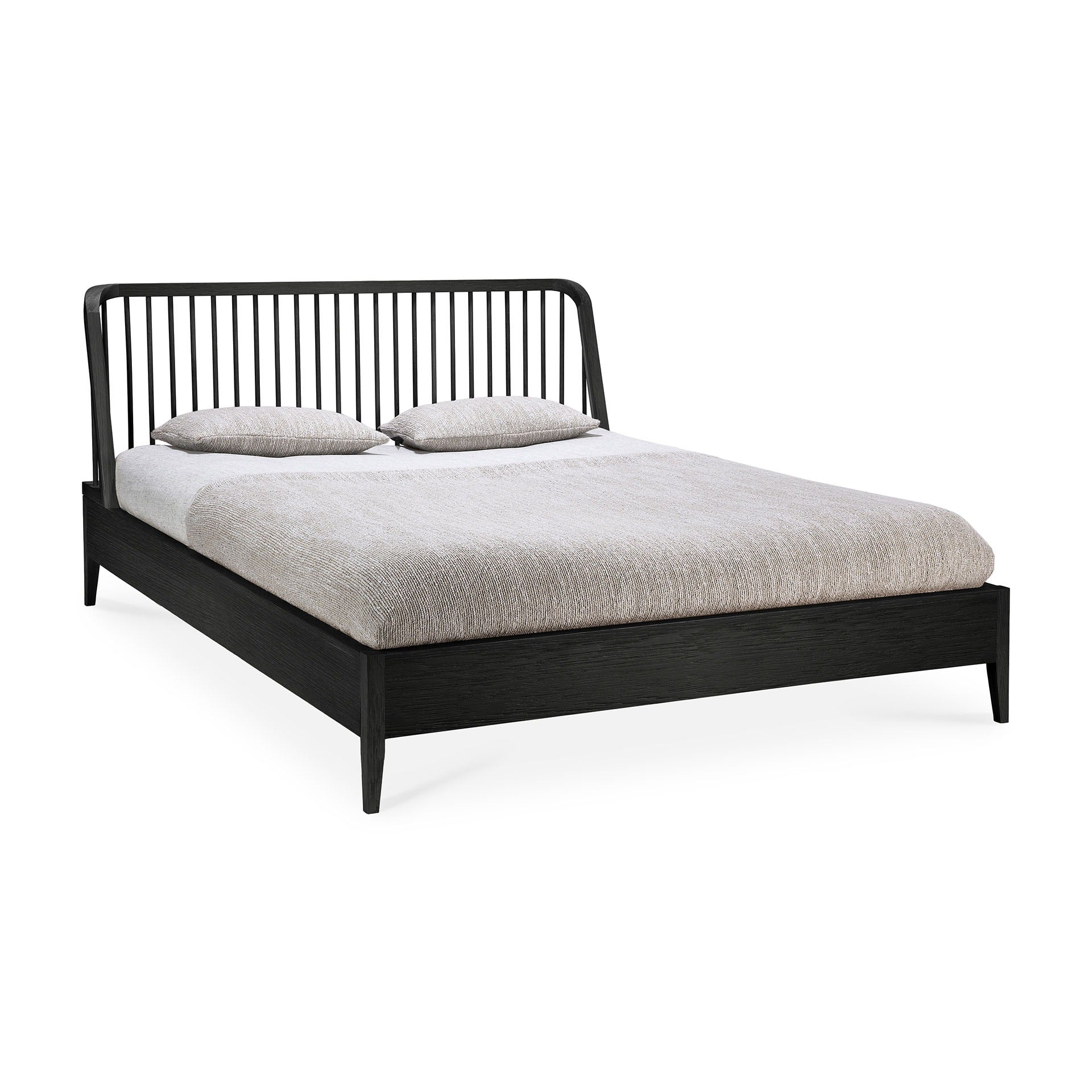 Spindle Bed - Black Oak