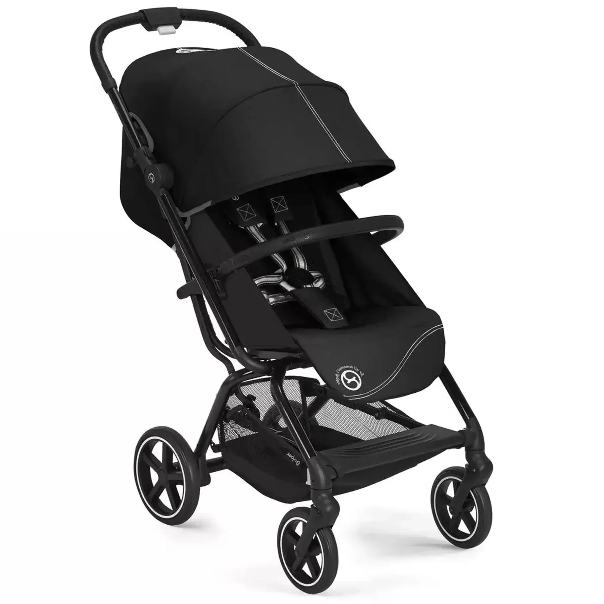 2025 Cybex Gold Eezy S+2 Kompakt Barnevogn Moon Black