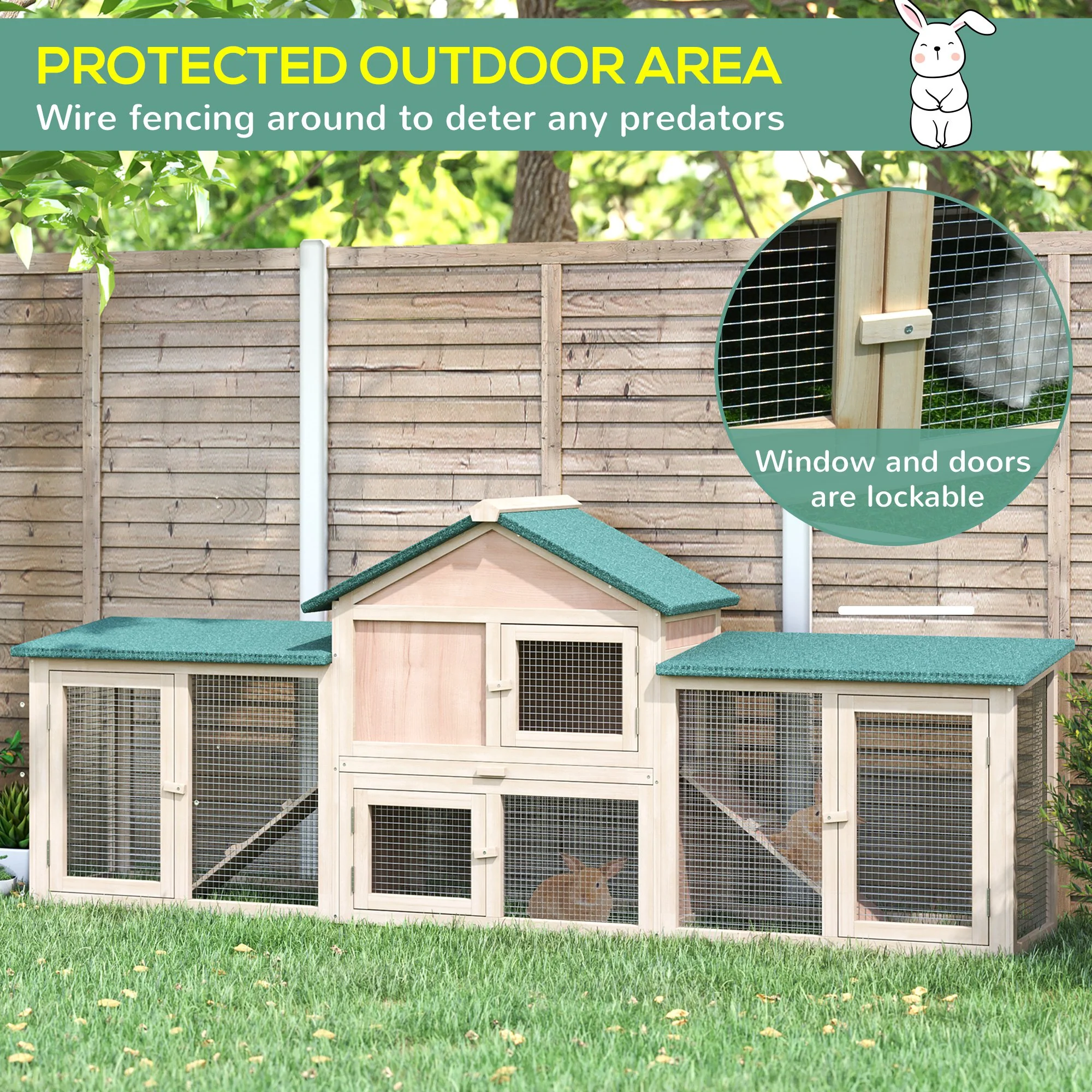 2025 PawHut Deluxe Kaninbur