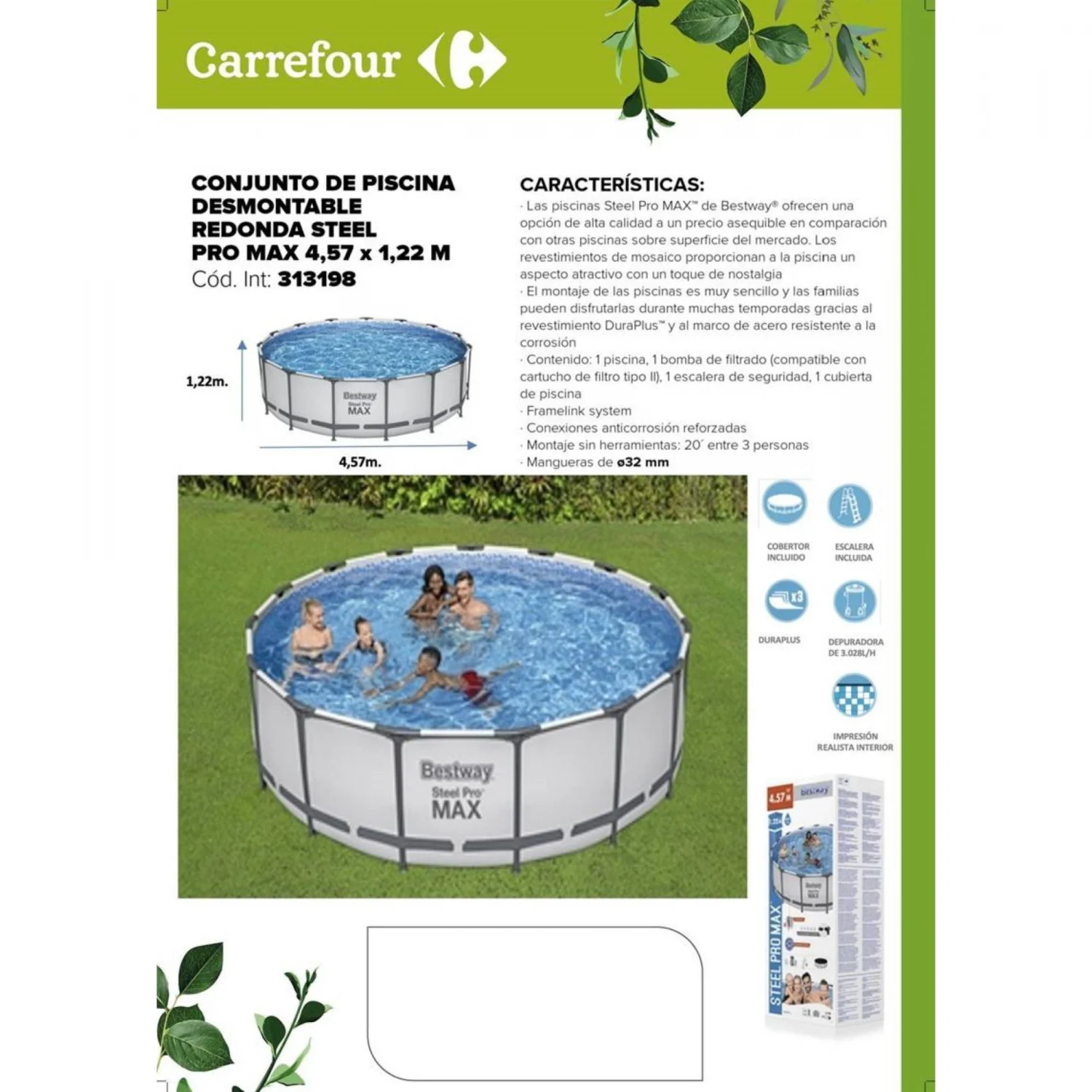 Bestway Schlauchpool 457x122 cm