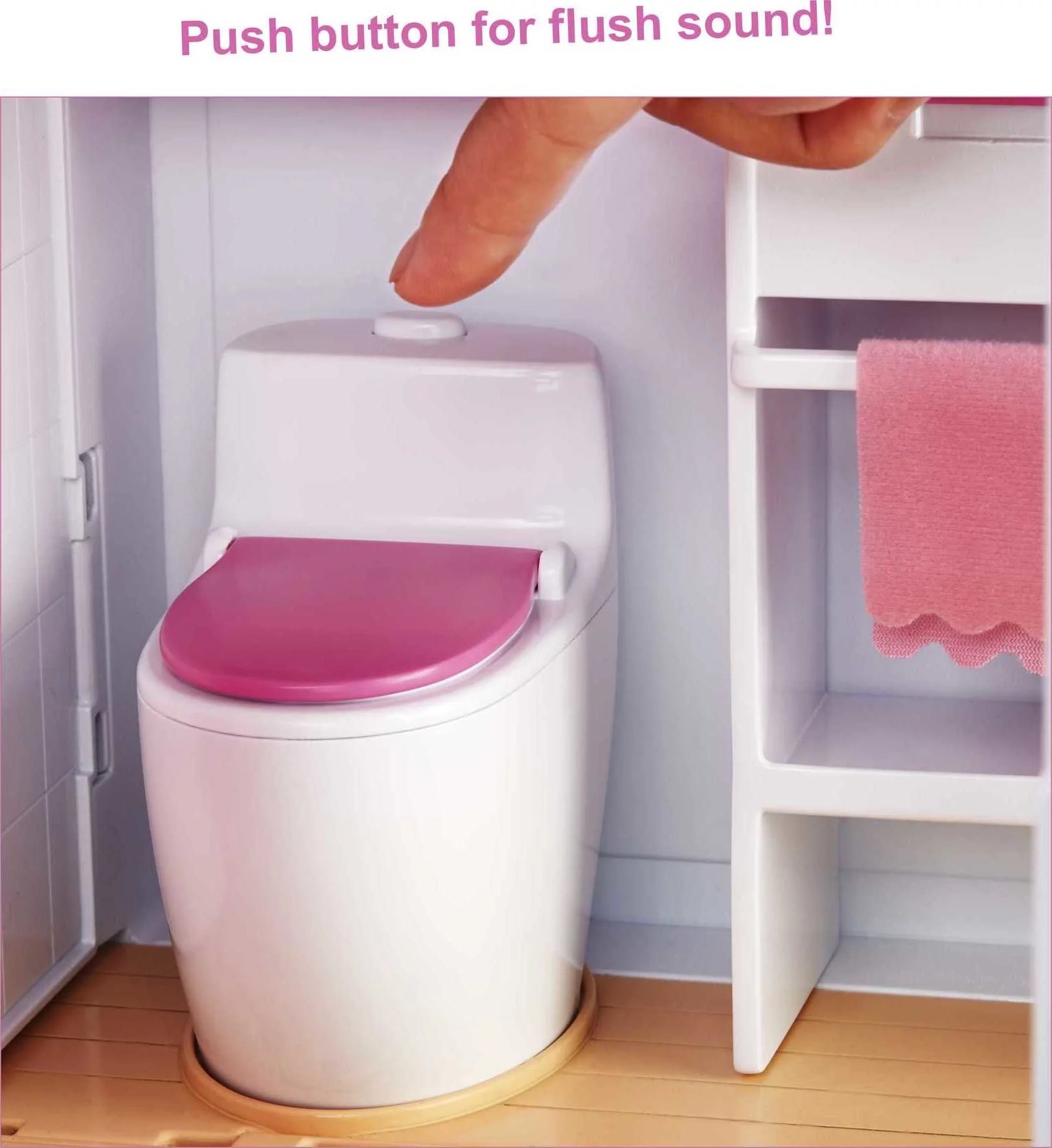 Maison de poupée Barbie DreamHouse avec plus de 70 accessoires, ascenseur fonctionnel, lumières et sons