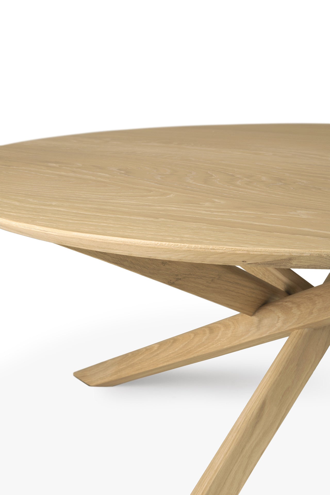 Mesa de centro redonda Mikado - Roble