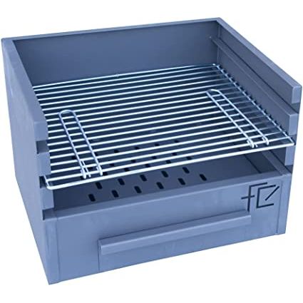 Flores Cortes – Grillschublade mit 3 Ebenen, 500 x 450 mm. Für Brennholz und Holzkohle.