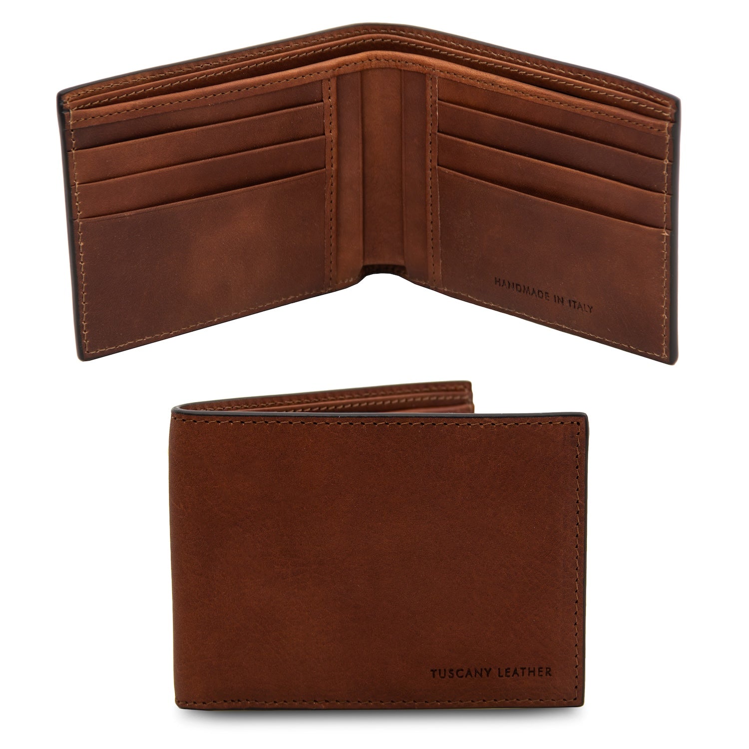Exclusive 2 fold leather wallet for men - Matte leather | TL142553