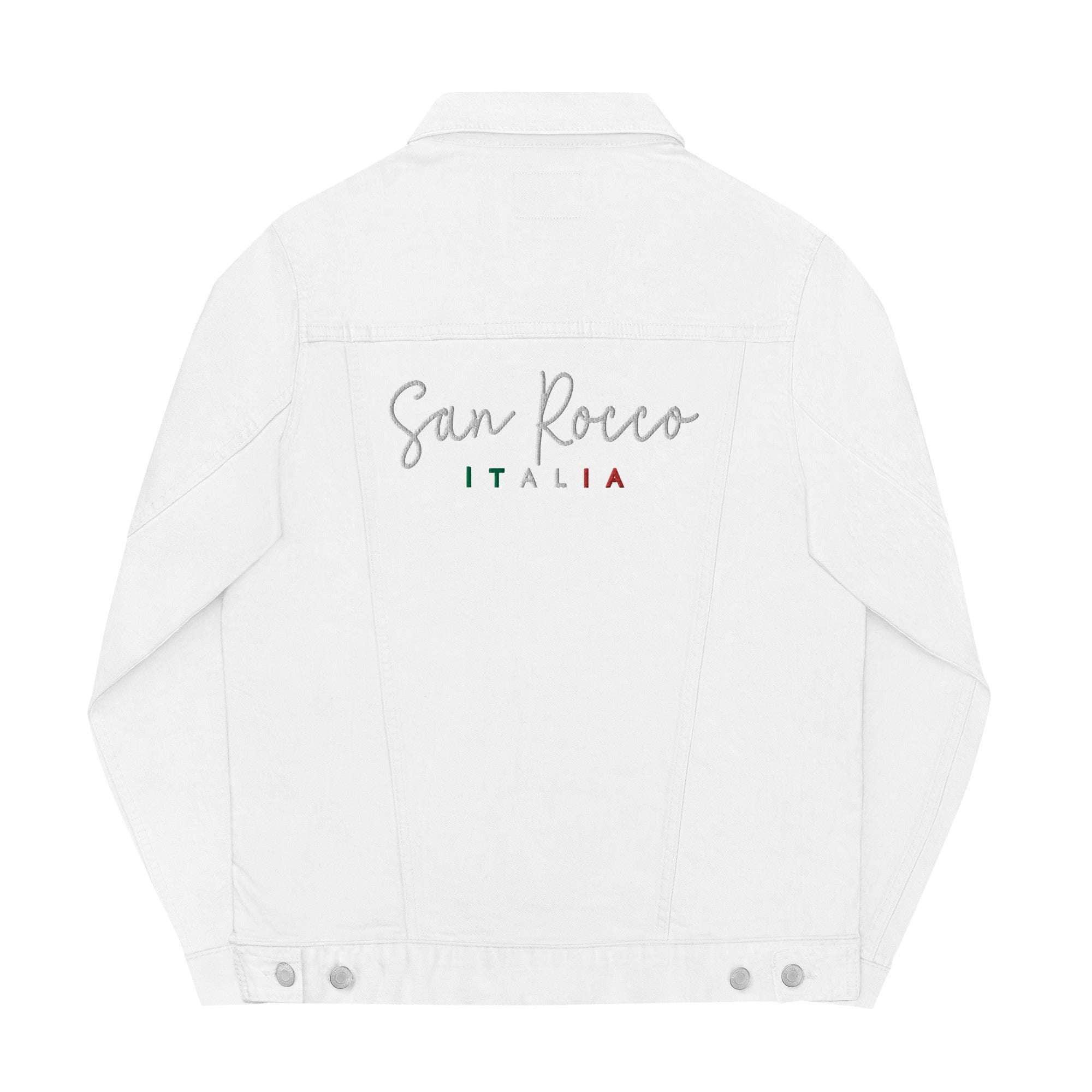 San Rocco Italia embroidered denim jacket - unisex
