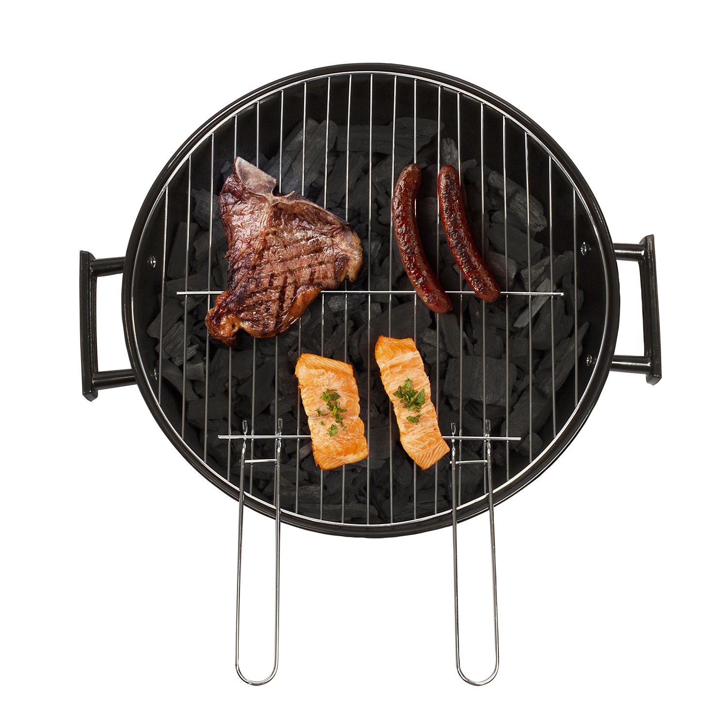 Livoo Holzkohlegrill 41 cm Rot/Schwarz - Doc172r