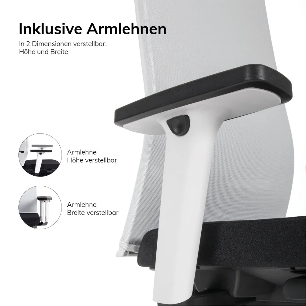Agilis Matrix MT12 2025 Langsam verstellbarer ergonomischer Bürostuhl mit Netzrückenlehne, Sonderedition, Reines Schwarz