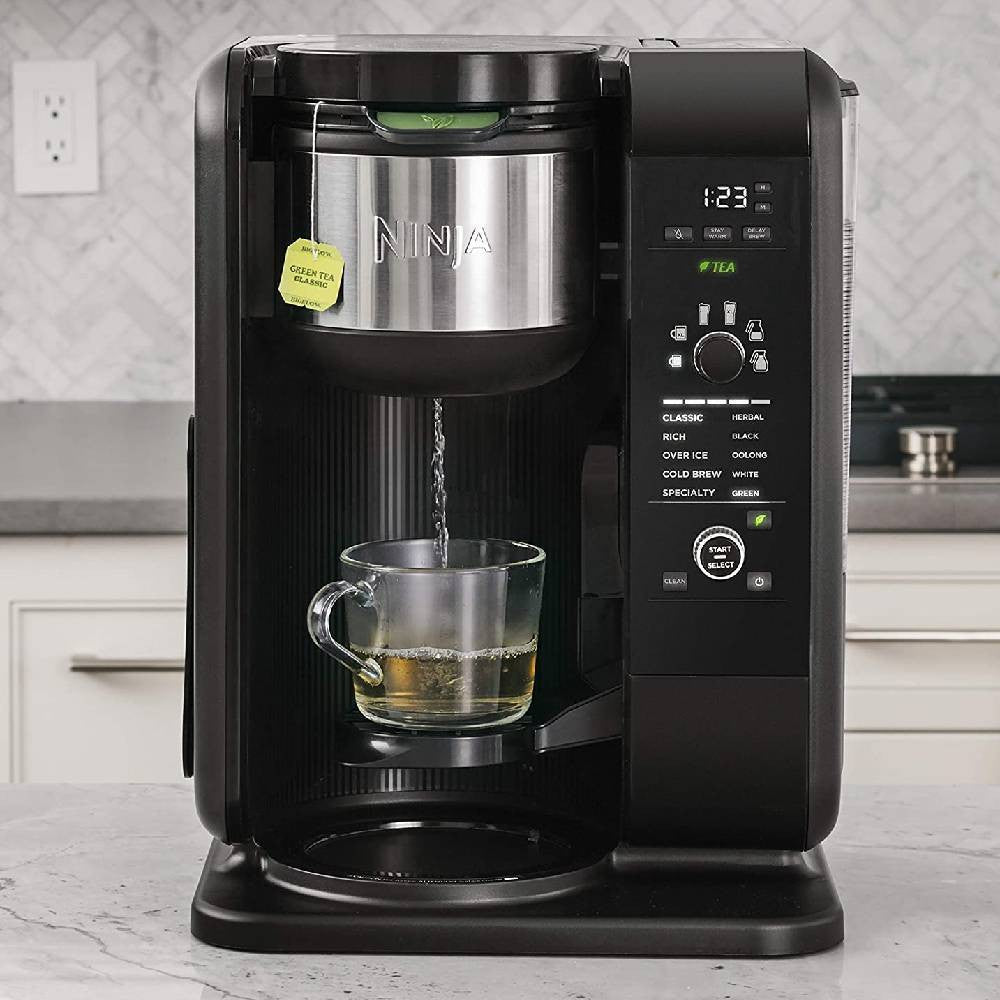 Ninja Heiß- und Kaltbrühsystem, Kaffee- und Teemaschine mit Auto-iQ und Glaskaraffe