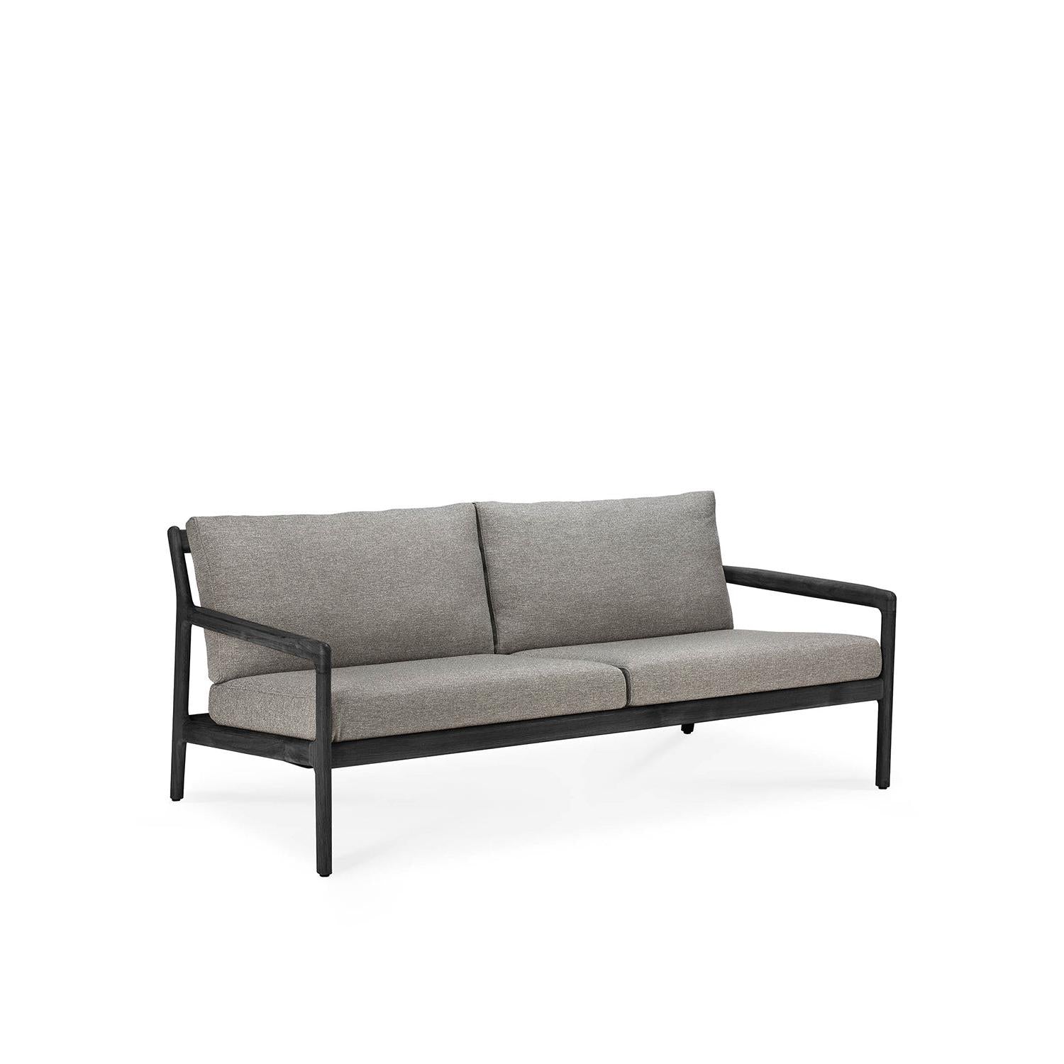 Sofá de exterior Jack de 2 plazas - Teca negra con moca