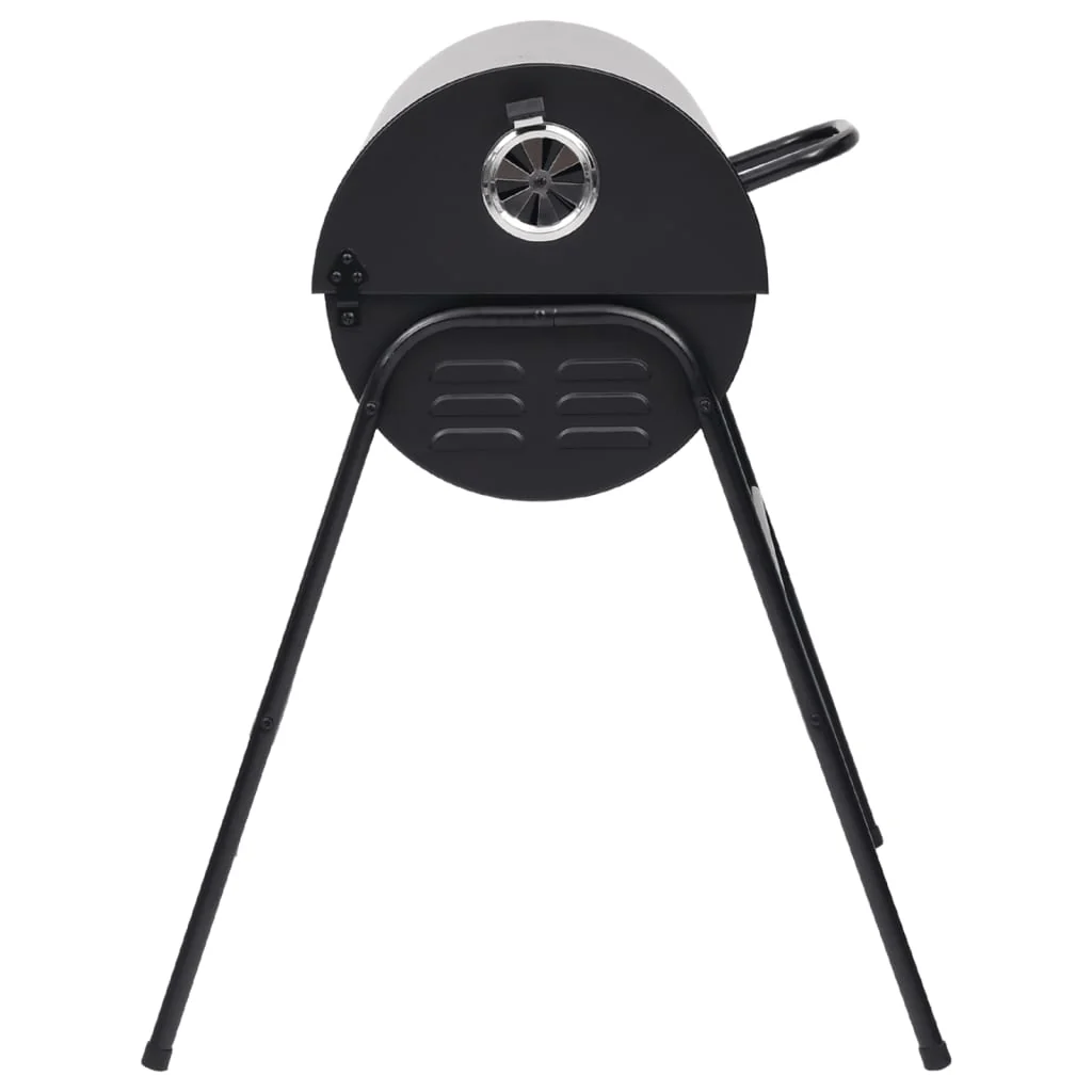 2025 Grill mit 2 schwarzen Grillrosten – Tragbarer Stahlgrill (80 x 95 x 90 cm)