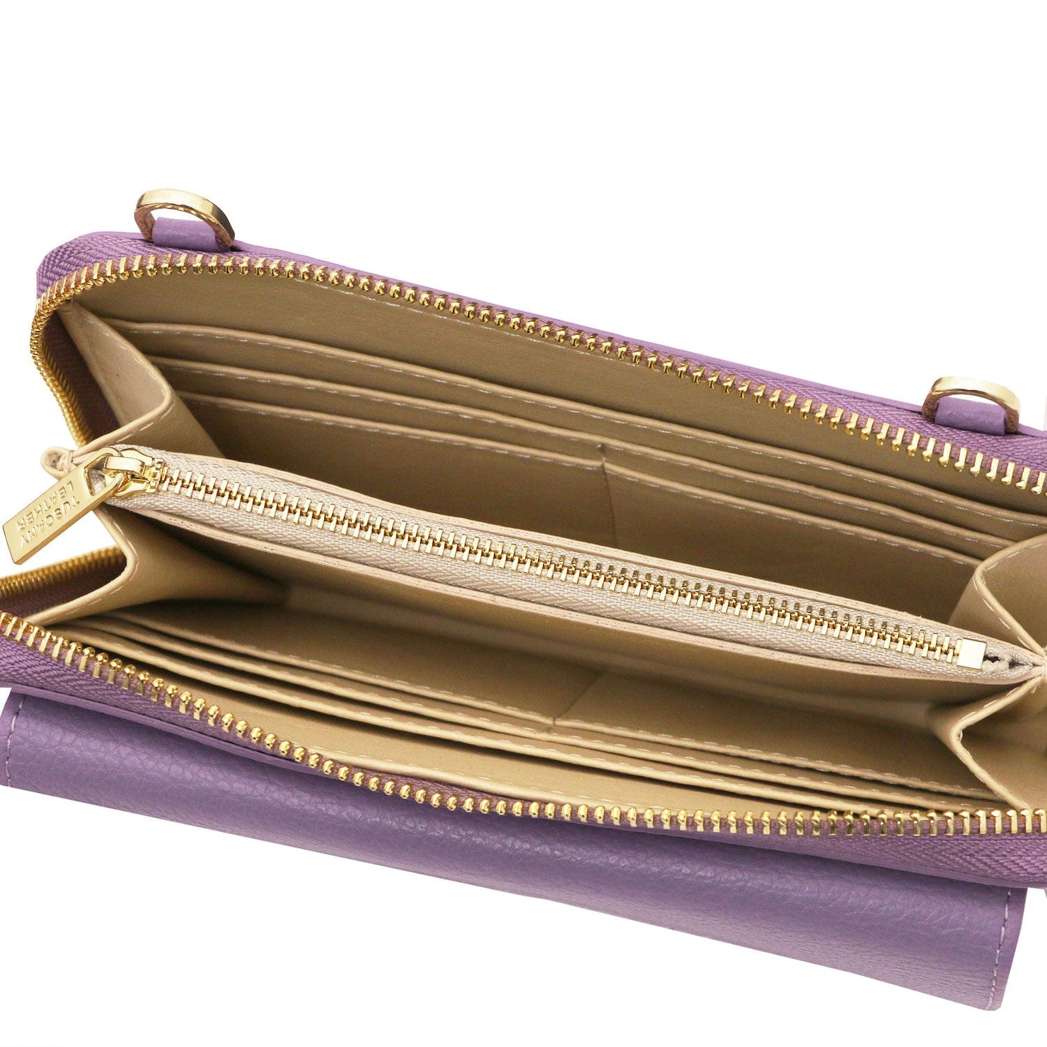 Urania - Leather phone wallet with strap | TL142433