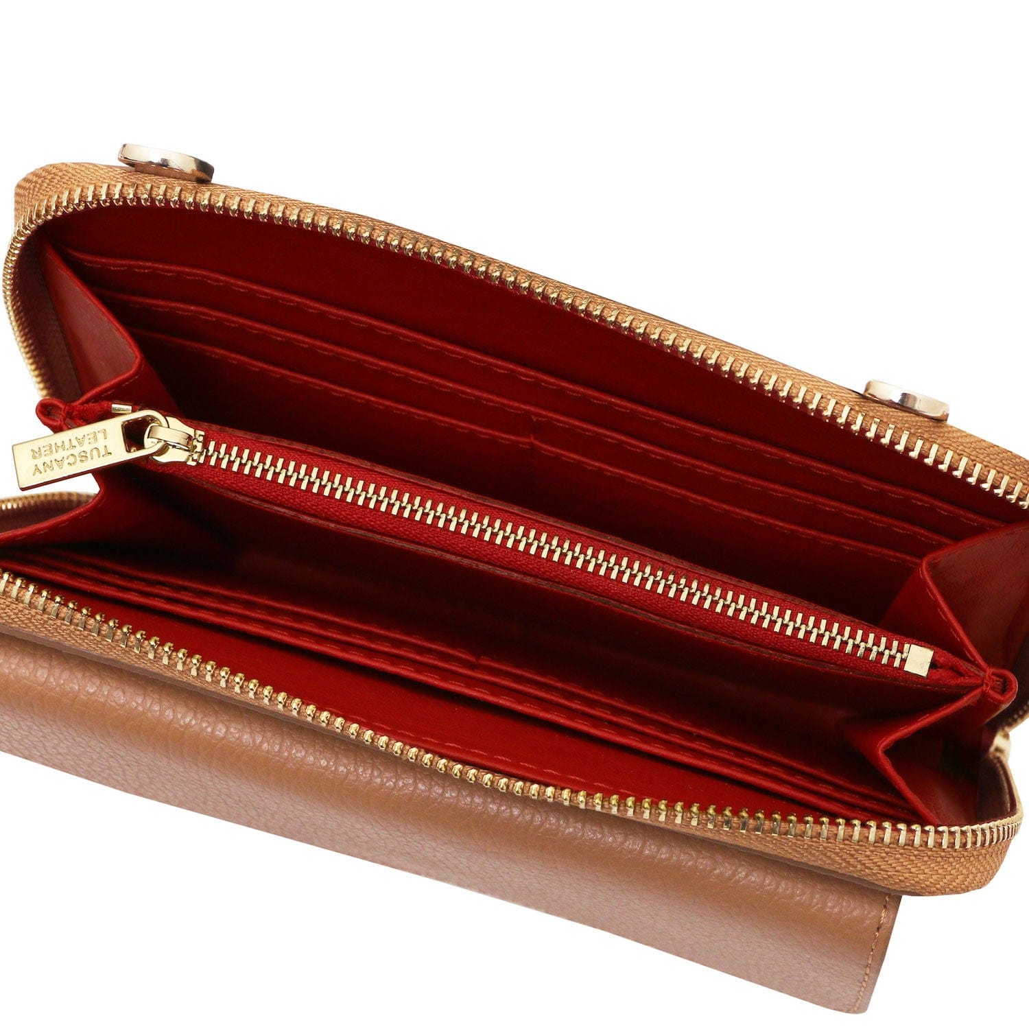 Urania - Leather phone wallet with strap | TL142433