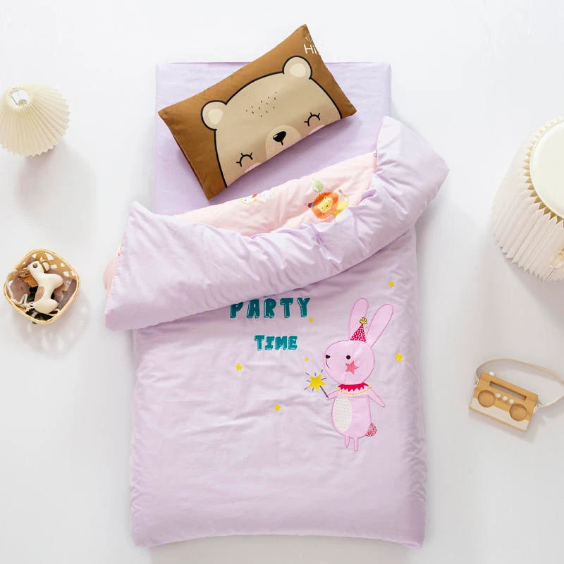 Stickset mit Baumwollaufnähern „Zauberhase“