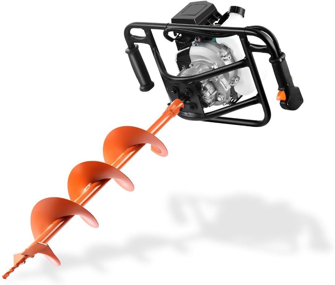 FUXTEC FX-EB152-3HP 52CC Benzin-Bohrmaschine mit 3 Bohrern 100/150/200 mm