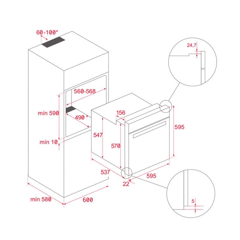 Teka HLB8400 Weißer G1N Backofen 111000004