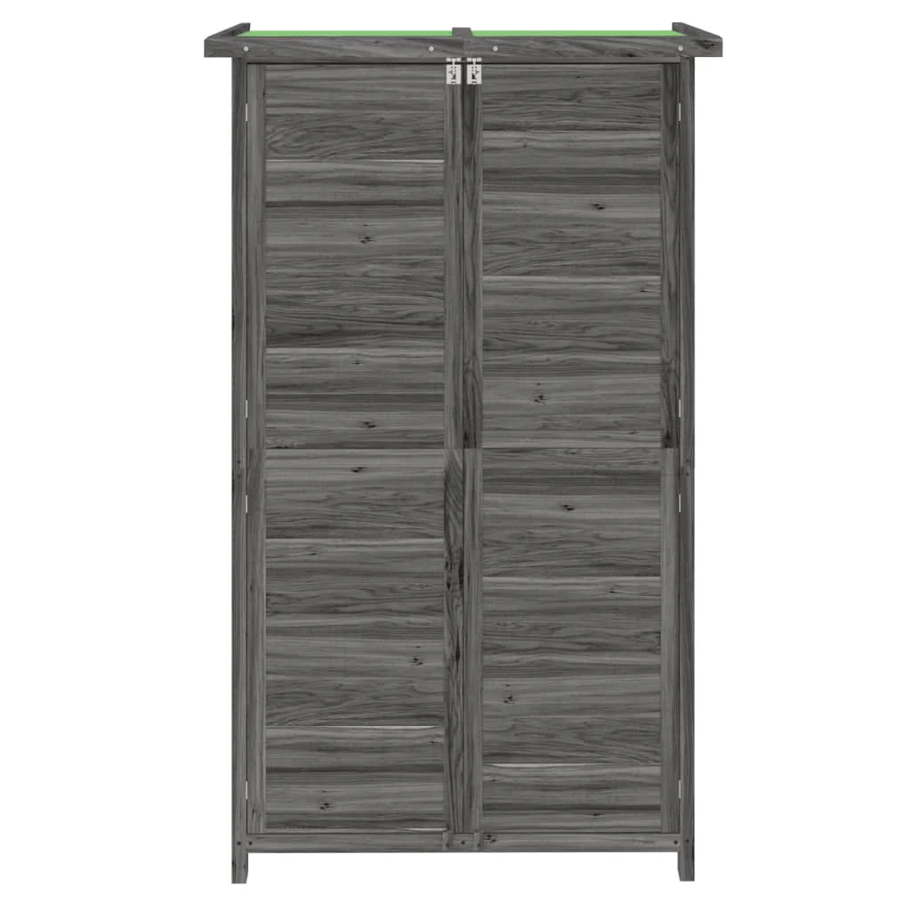 Abri de jardin 2025, bois de pin, gris, 83 x 57 x 140 cm v8154