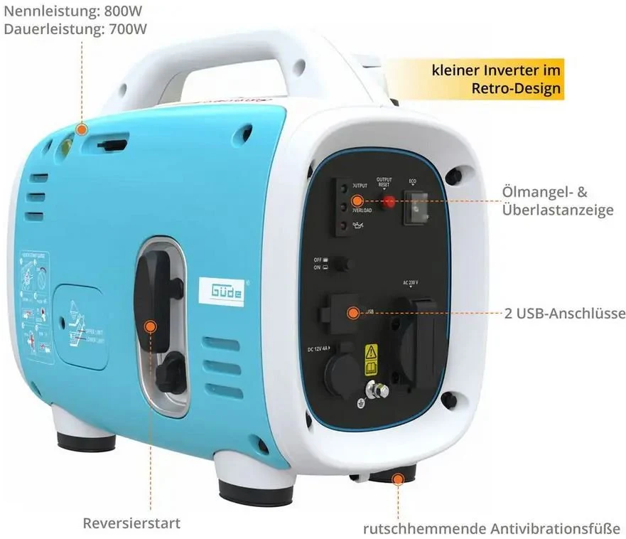 Générateur onduleur Güde ISG 800-1 2025