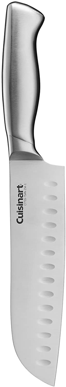 Cuisinart C77SS-15PK 15-teiliges Küchenblock-Set mit hohlen Edelstahlgriffen, strahlend weiß
