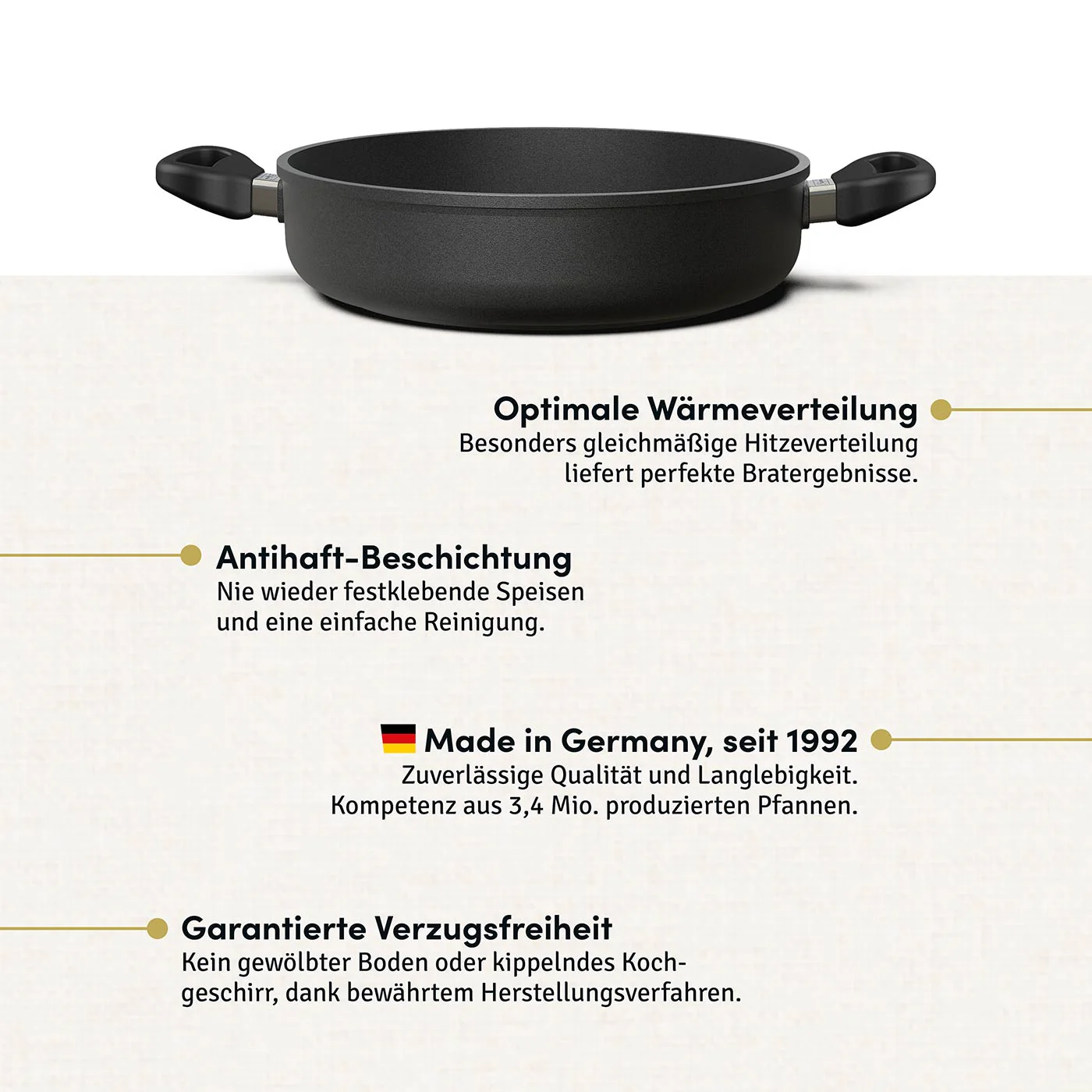 Bräter/runder Topf 2025 Ø 20–32 cm mit optionalem Deckel