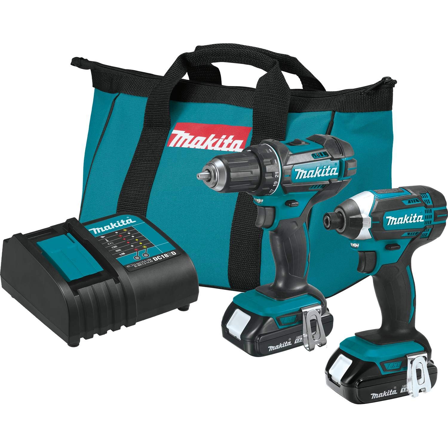 Makita CT225SYX 2-delt kompakt batteridrevet 18V lithium-ion LX® kombinationssæt