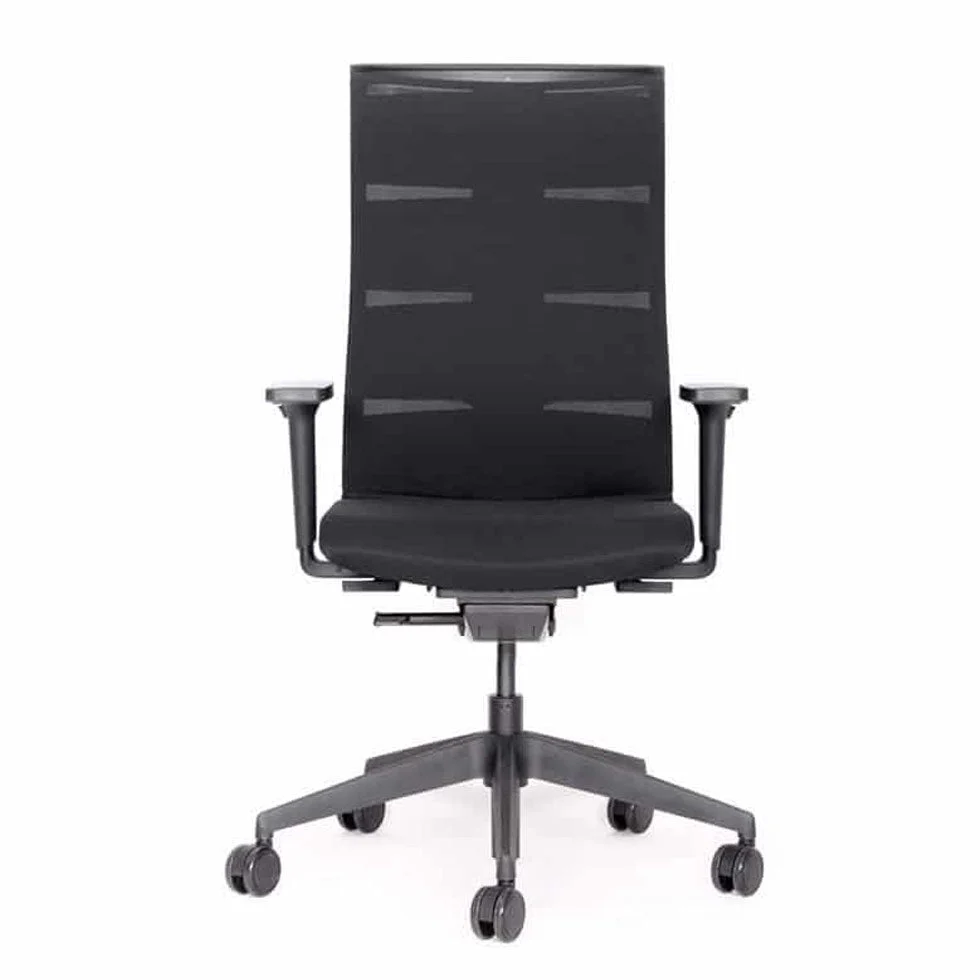 Slow Agilis MT12 Ergonomischer Bürostuhl mit schwarzem Kreuzfußkreuz – 30 Jahre Garantie – Hergestellt in Deutschland