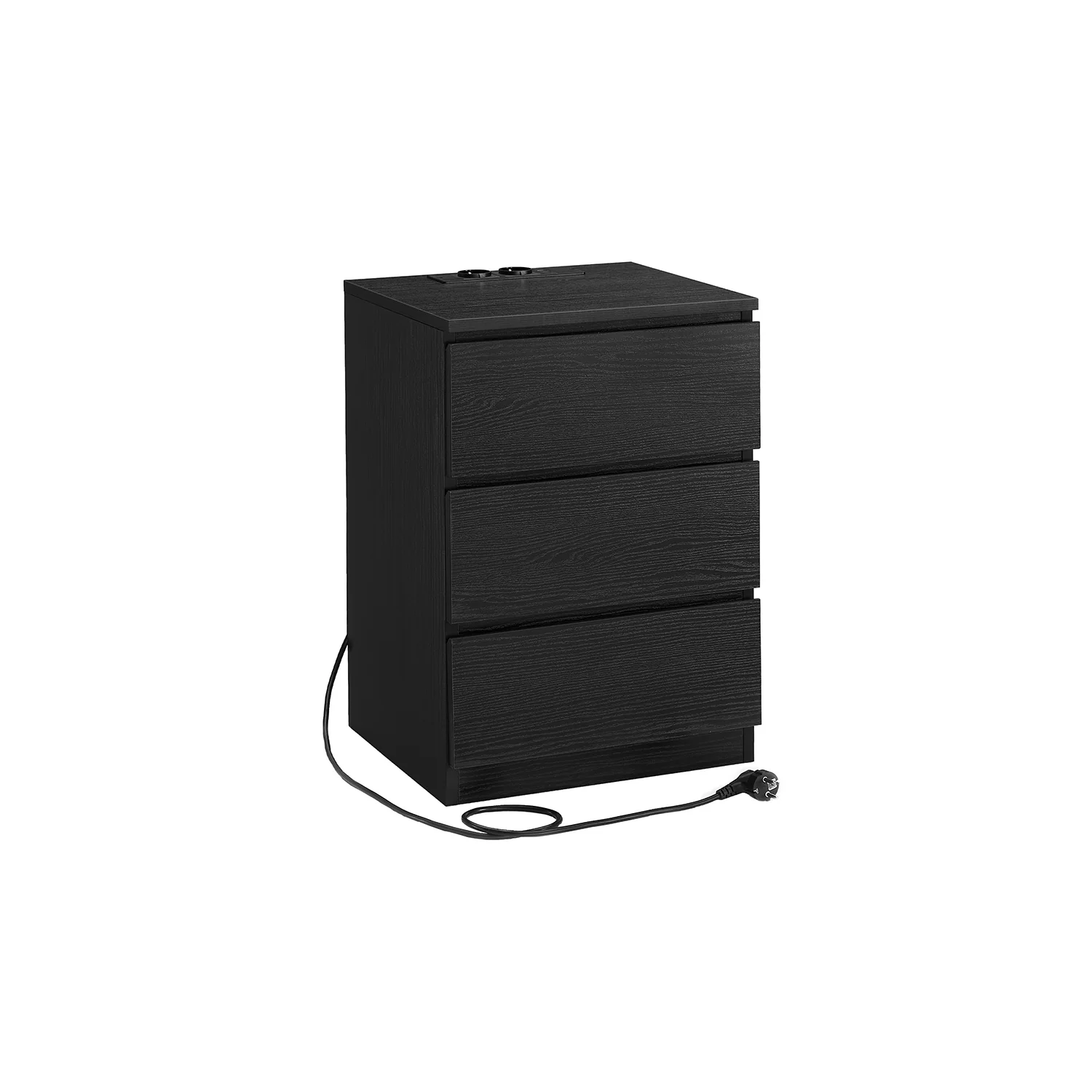 Nachttisch mit Ladestation, Schubladen und USB-Anschlüssen