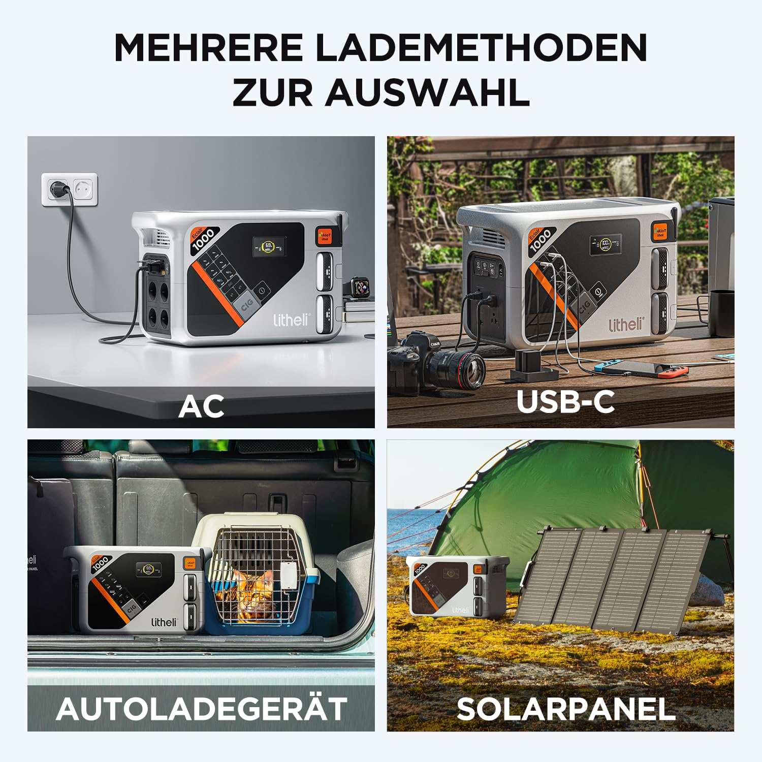 2025 Litheli B1000 Tragbare Powerstation | 1069 Wh / 921 Wh