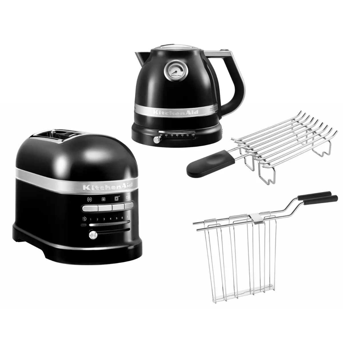 KitchenAid Artisan Frühstücksset 2025 mit Wasserkocher 5KEK1522, 2-Schlitz-Toaster 5KMT2204 und Brötchenhalter