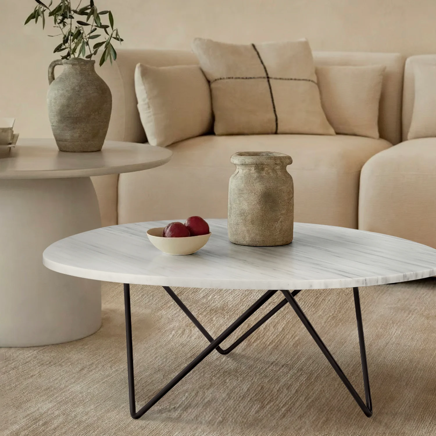 Louis marmor sofabord