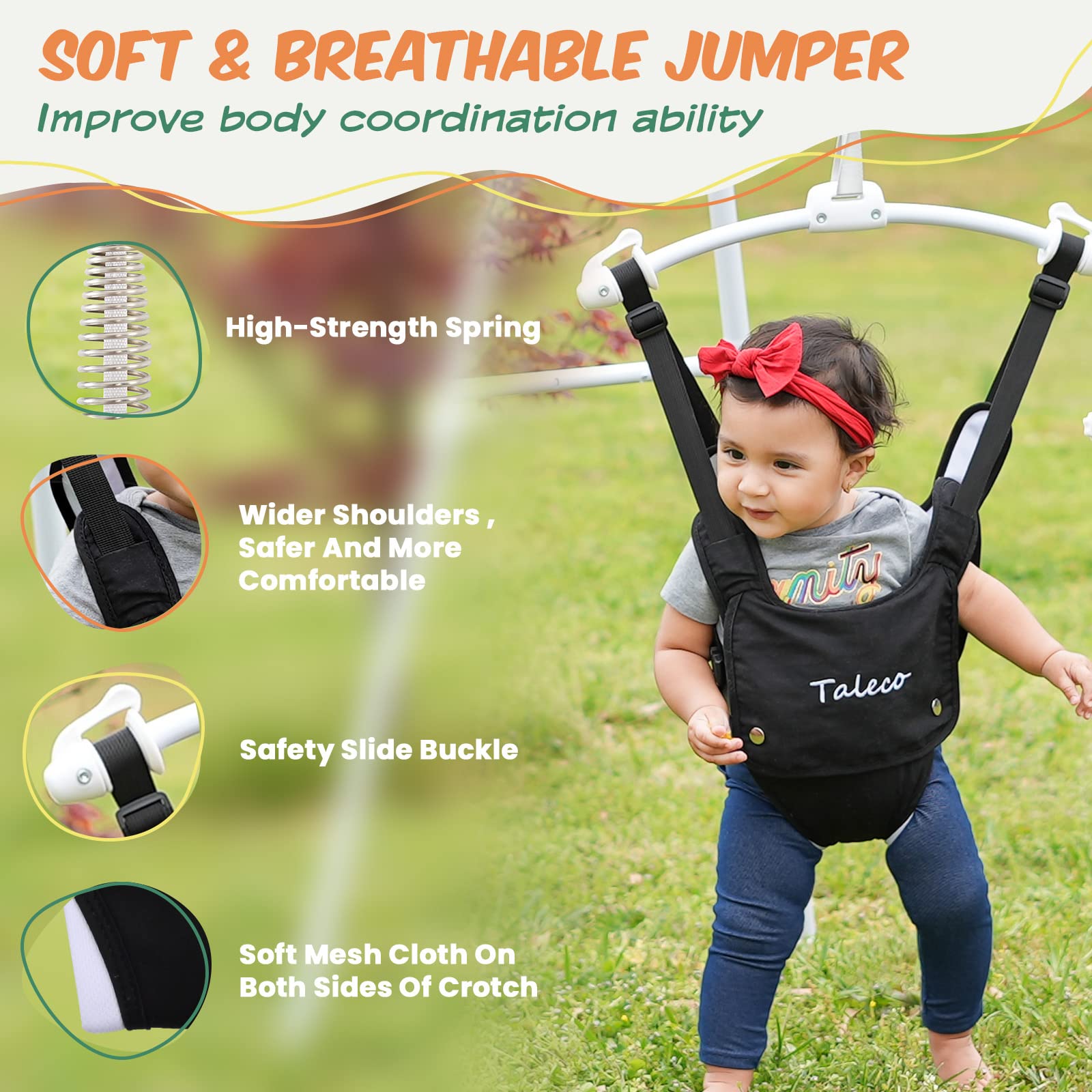 Faltbarer Baby-Jumper für drinnen und draußen