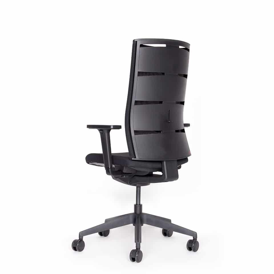 Slow Agilis MT12 Ergonomischer Bürostuhl mit schwarzem Kreuzfußkreuz – 30 Jahre Garantie – Hergestellt in Deutschland