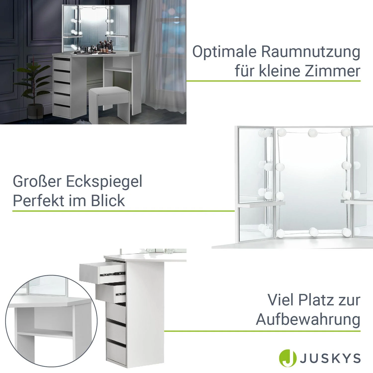 Meuble-lavabo d'angle Nova 2025 avec tabouret Melly