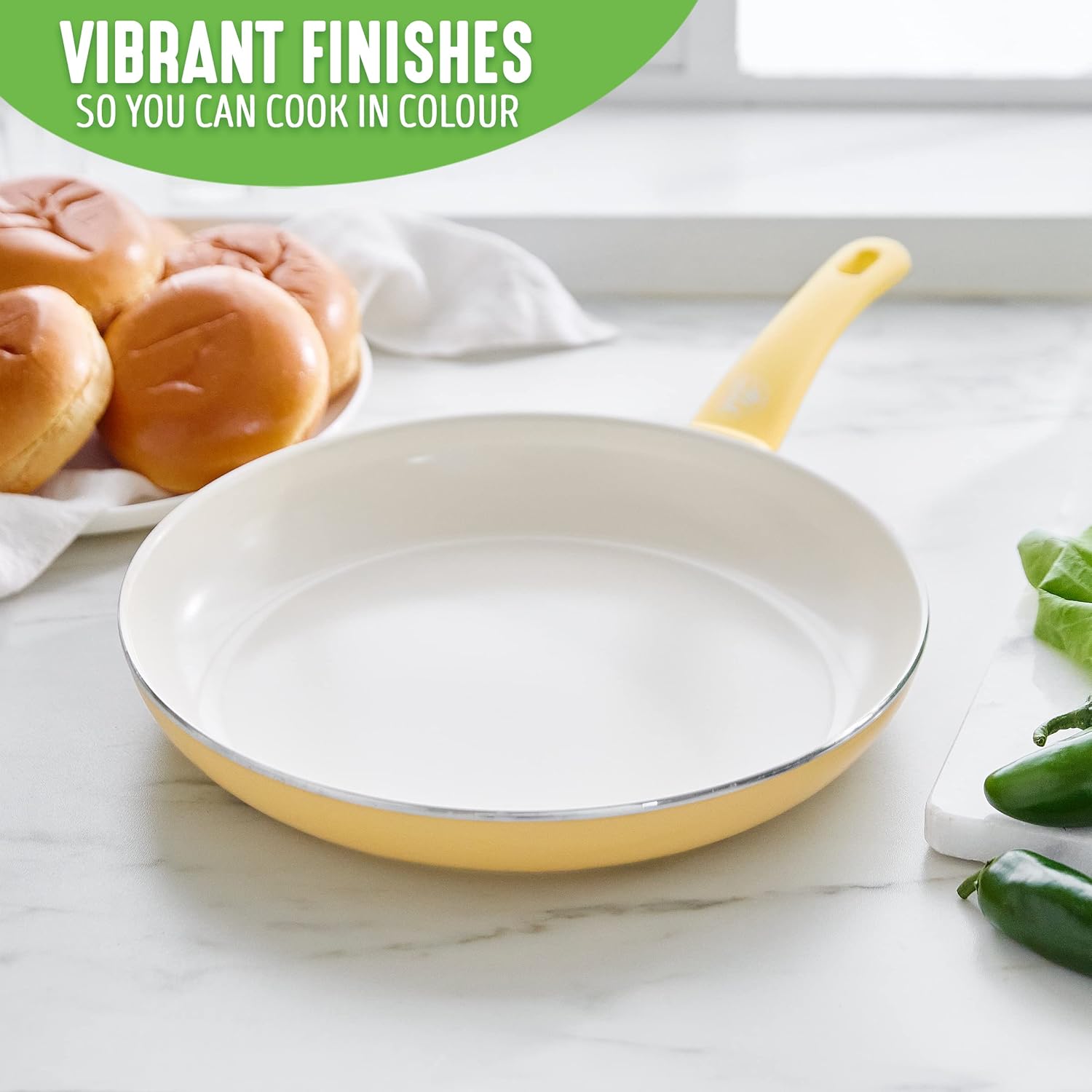 GreenLife Soft Grip 16-teiliges Antihaft-Keramik-Kochgeschirr-Set, bestehend aus Bratpfanne, Stielkasserolle und Topf, PFAS-frei, spülmaschinenfest, ofenfest, türkis