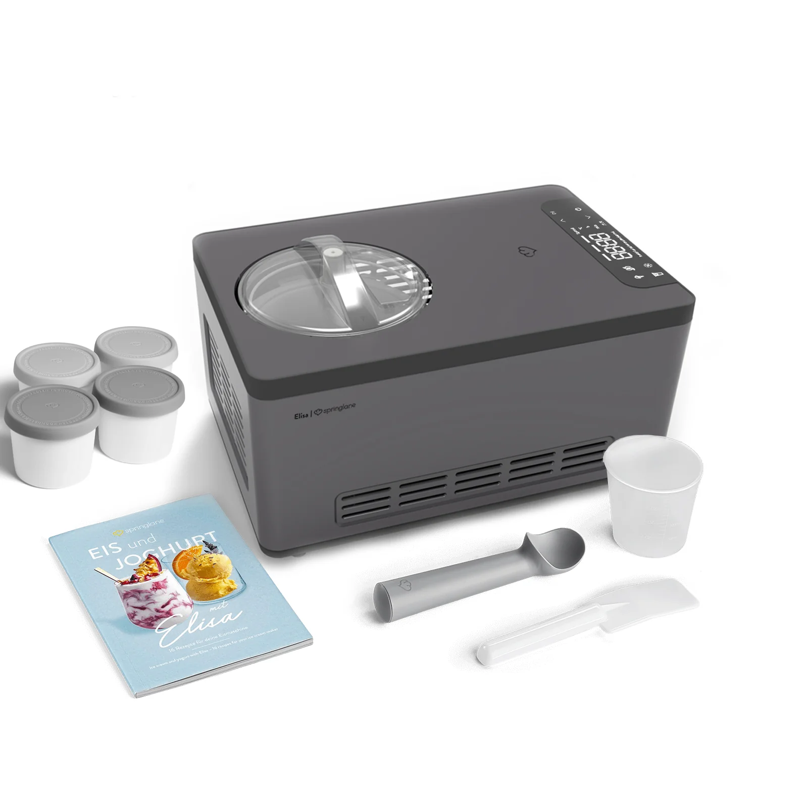 2025 Elisa 2,0 liters køleskab – sort eller sølv