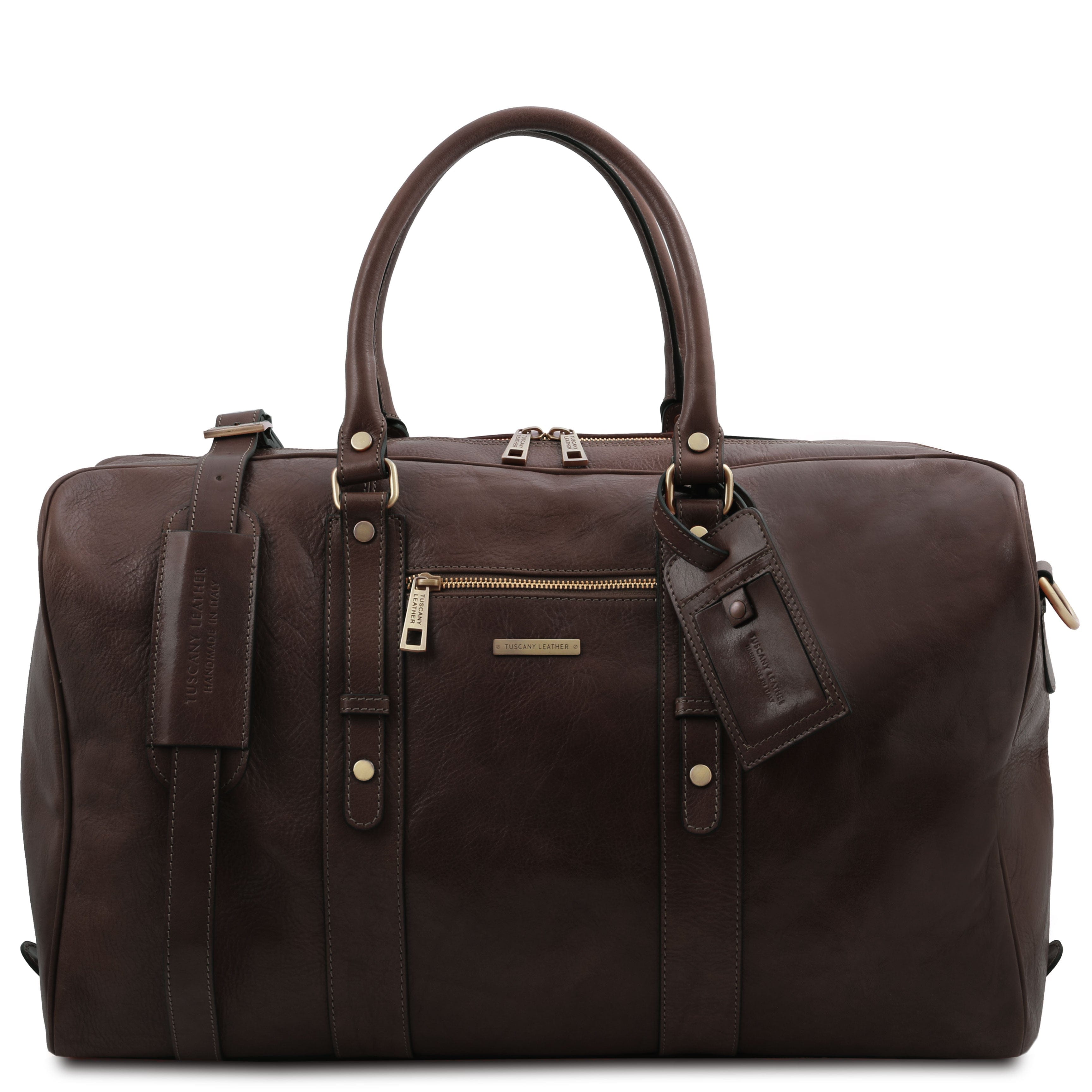 TL Voyager - Leather travel bag with front pocket | TL142140